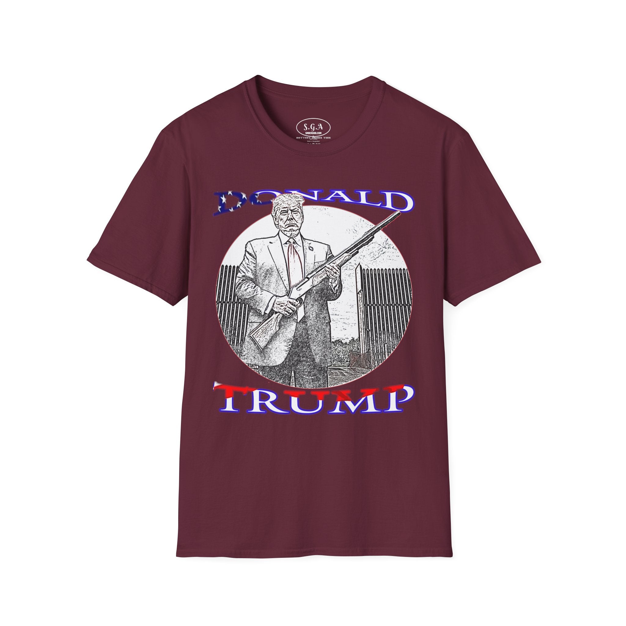 Smack God Apparel “Trump Shotgun Energy” Graphic T-Shirt – Bold Political Streetwear Tee | Patriotic Statement Shirt | Viral Graphic Tee