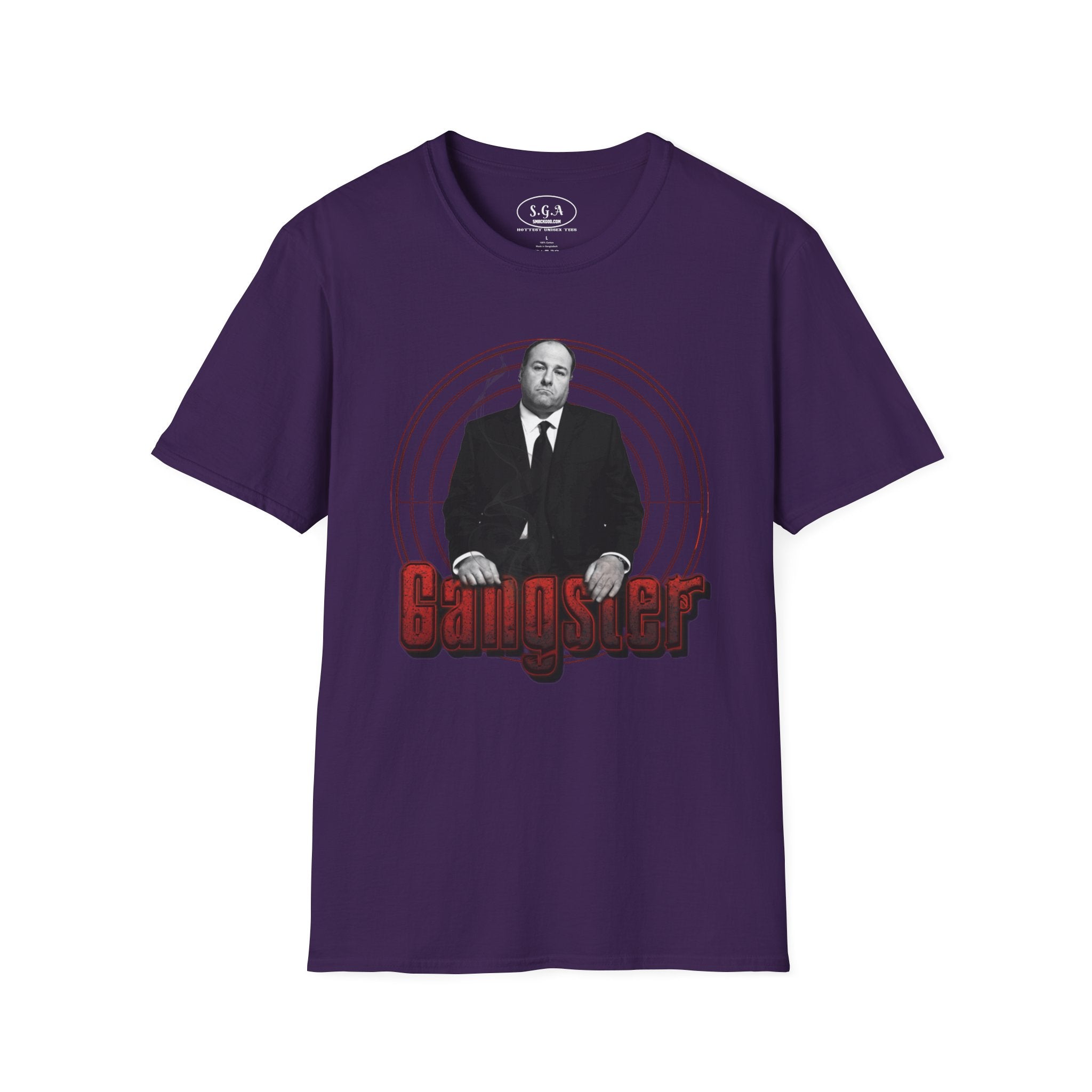 Smack God Apparel “Tony Soprano Gangster Energy” Graphic T-Shirt – Mafia Boss Streetwear Tee | Sopranos Inspired Mob Shirt | Classic Gangster Graphic Tee