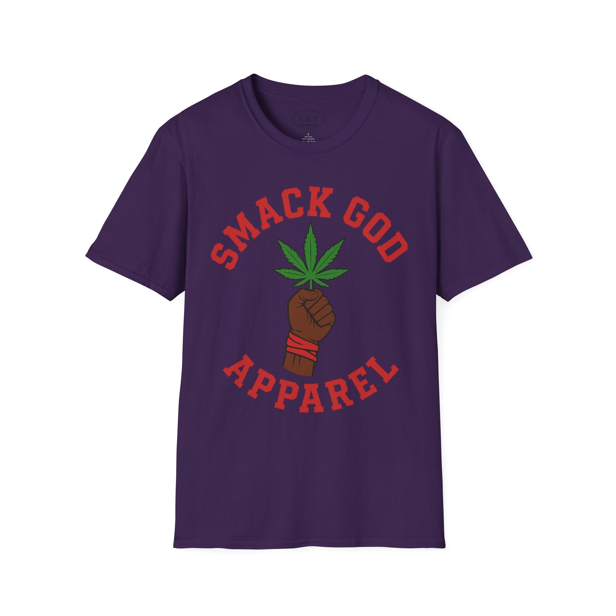 Smack God Weed Graphic T-Shirt – Cannabis Streetwear Tee | 420 Lifestyle Marijuana Shirt | Smack God Apparel