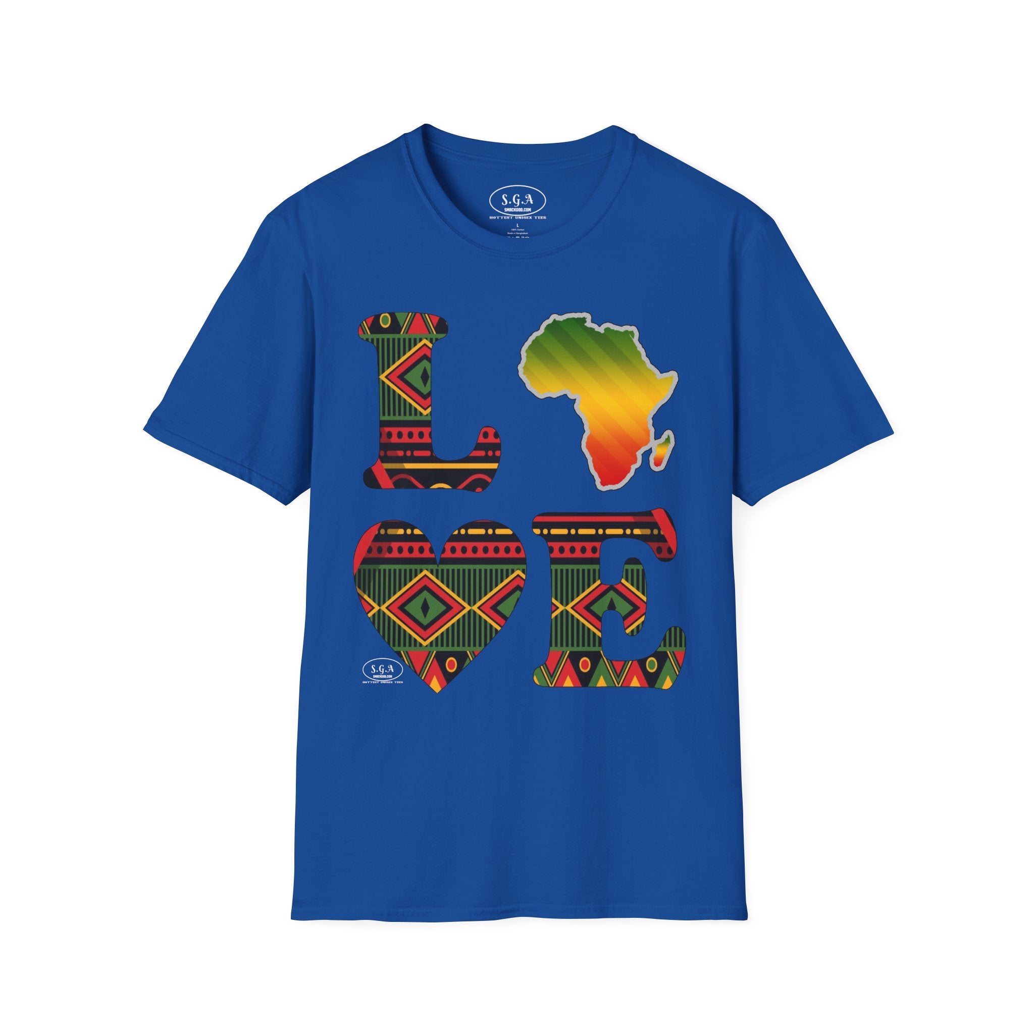 Love Africa T-Shirt – Smack God Apparel Afrocentric Graphic Tee | African Pride Streetwear Shirt | Cultural Urban T-shirt