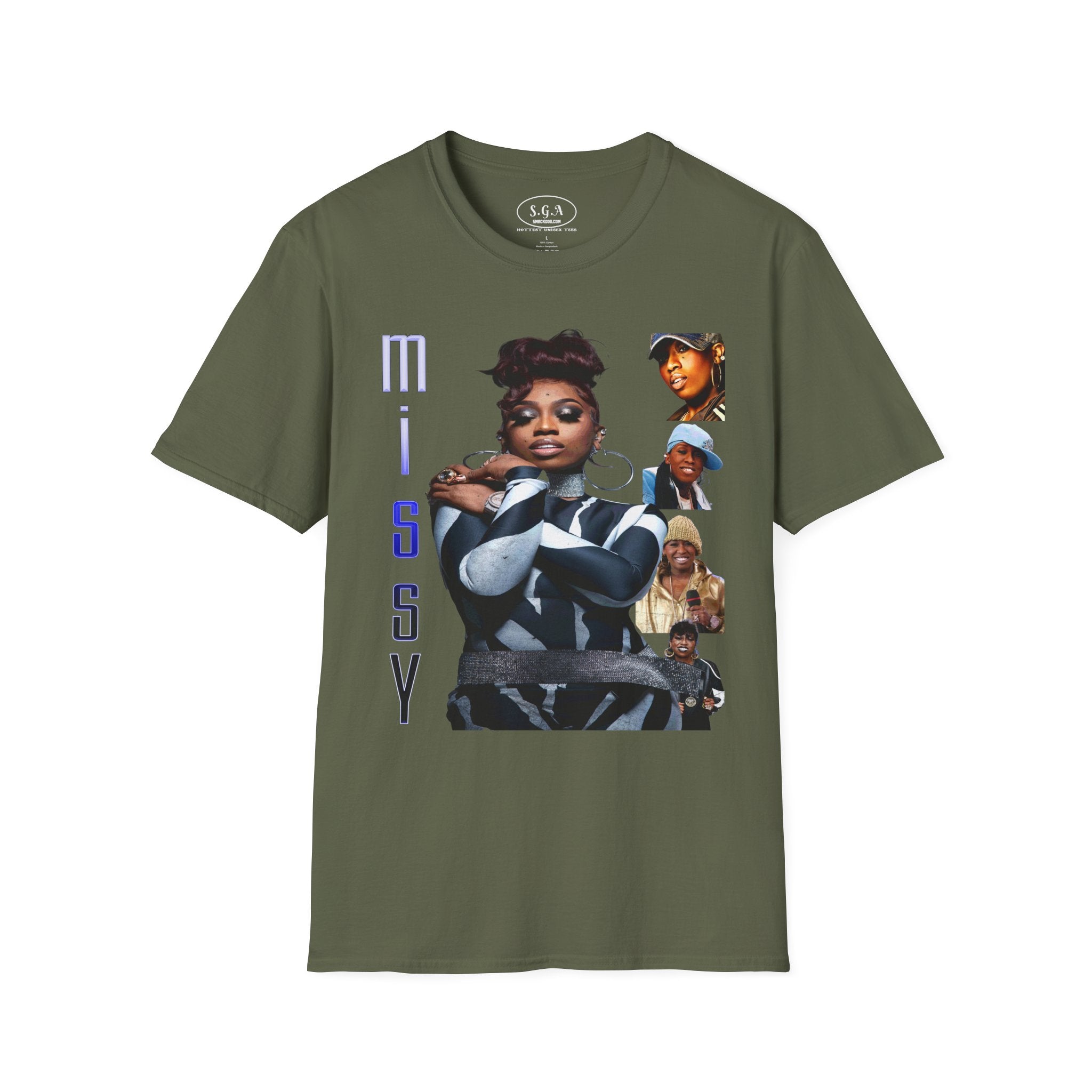 Missy Elliott Graphic T-Shirt – Smack God Apparel Hip Hop Legend Tee | 90s Female Rap Icon Shirt | Urban Streetwear TShirt