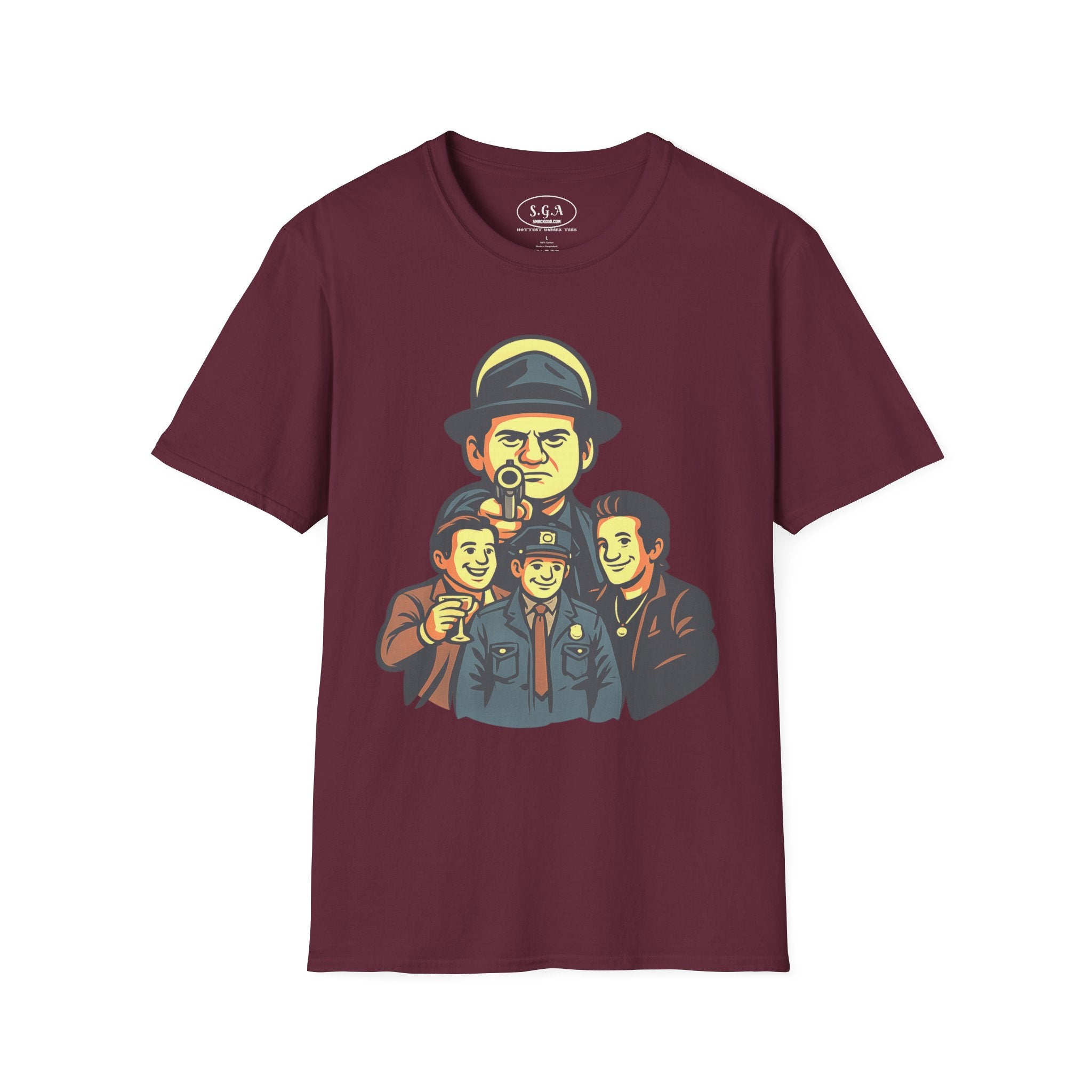 Joe Pesci Inspired Graphic T-Shirt – Classic  Movie Cartoon Tee | Gangster Film Streetwear | Smack God Apparel