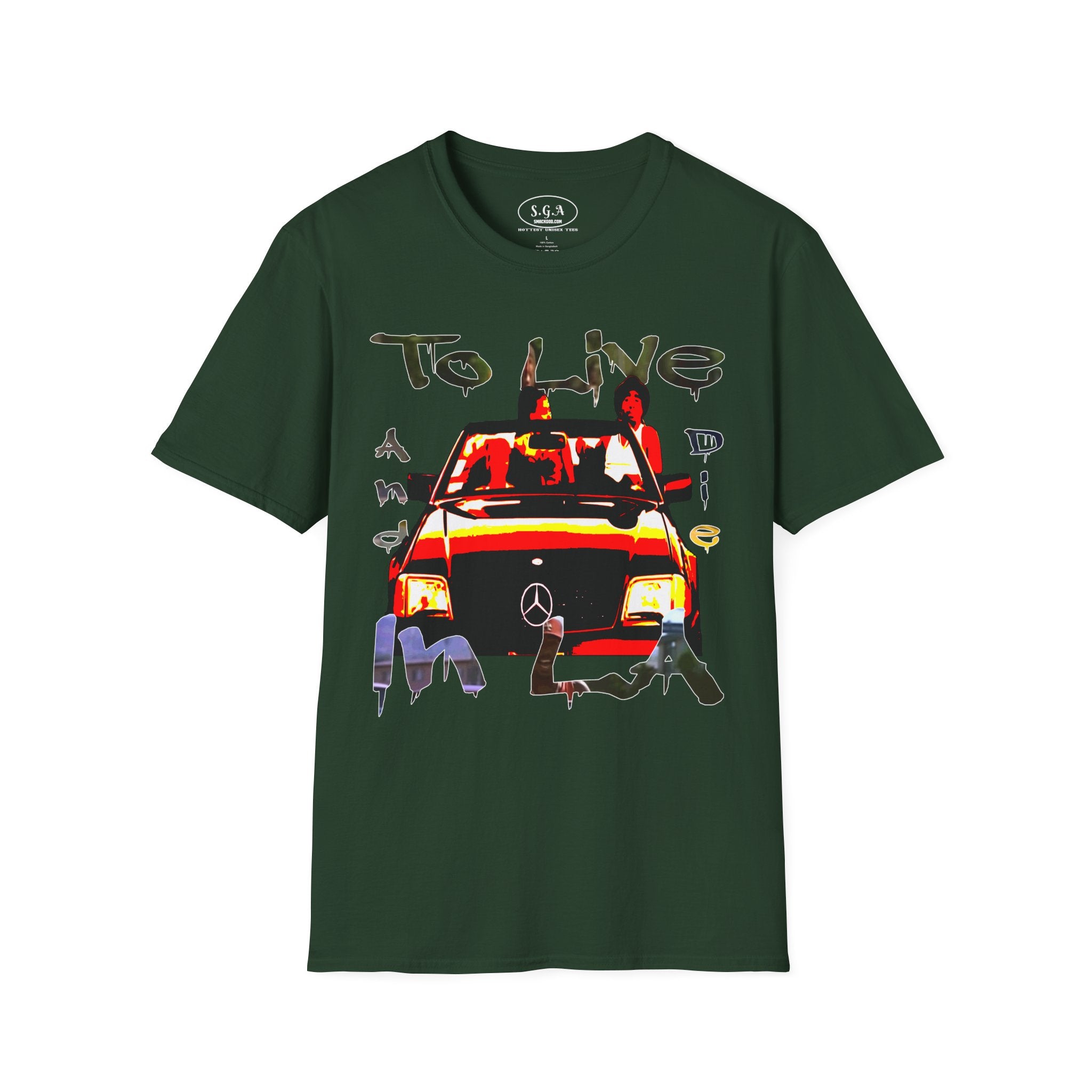 To Live and Die in LA T-Shirt – West Coast Hip Hop Graphic Tee | Los Angeles Streetwear Shirt | Smack God Apparel