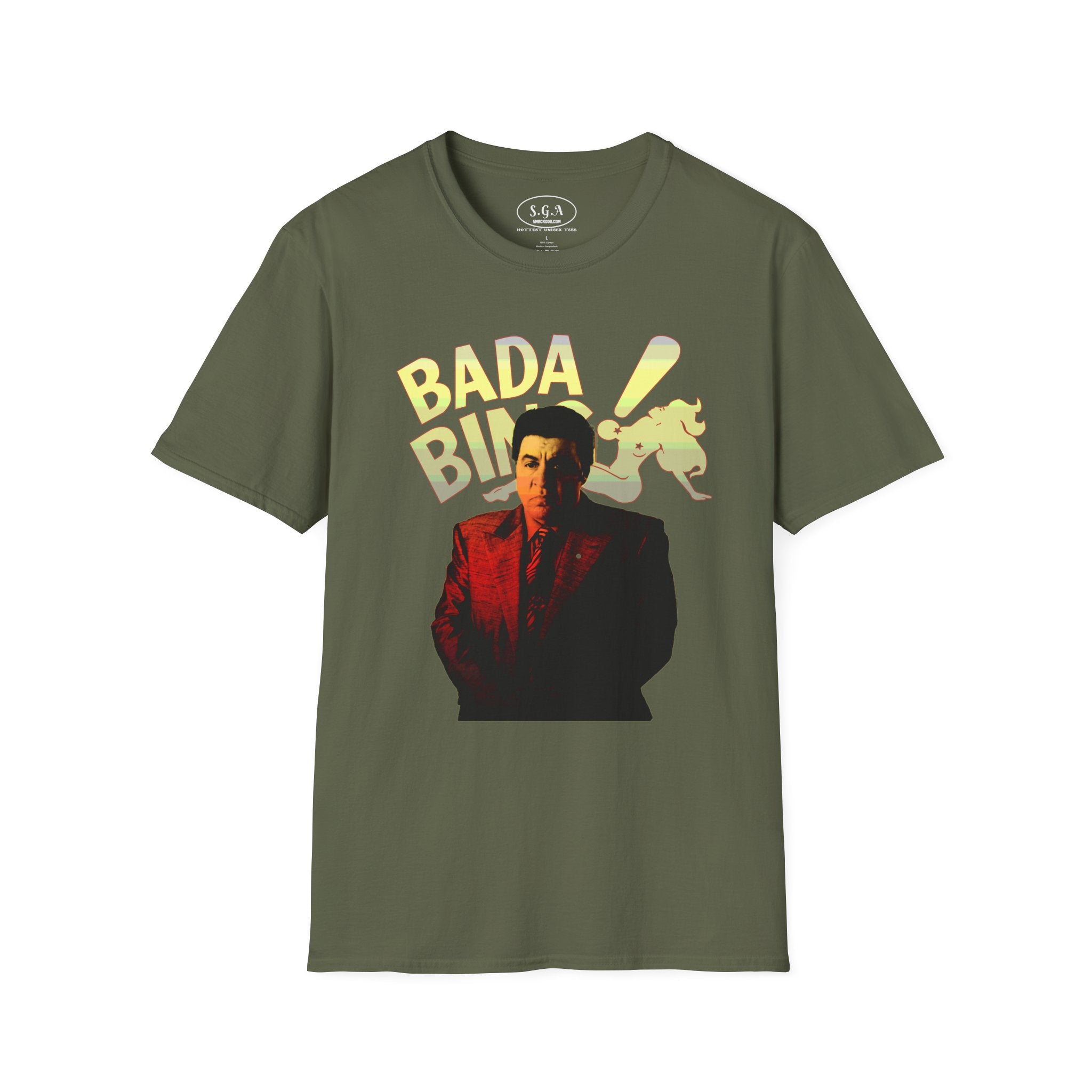 “Bada Bing Silvio Dante” Graphic T-Shirt – Sopranos Inspired Mafia Tee | Classic Mob Boss Streetwear Shirt | TV Icon Graphic Tee
