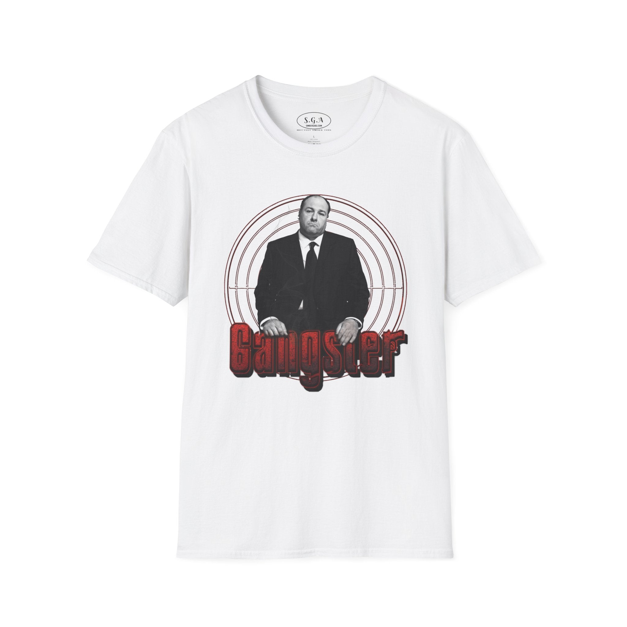 Smack God Apparel “Tony Soprano Gangster Energy” Graphic T-Shirt – Mafia Boss Streetwear Tee | Sopranos Inspired Mob Shirt | Classic Gangster Graphic Tee