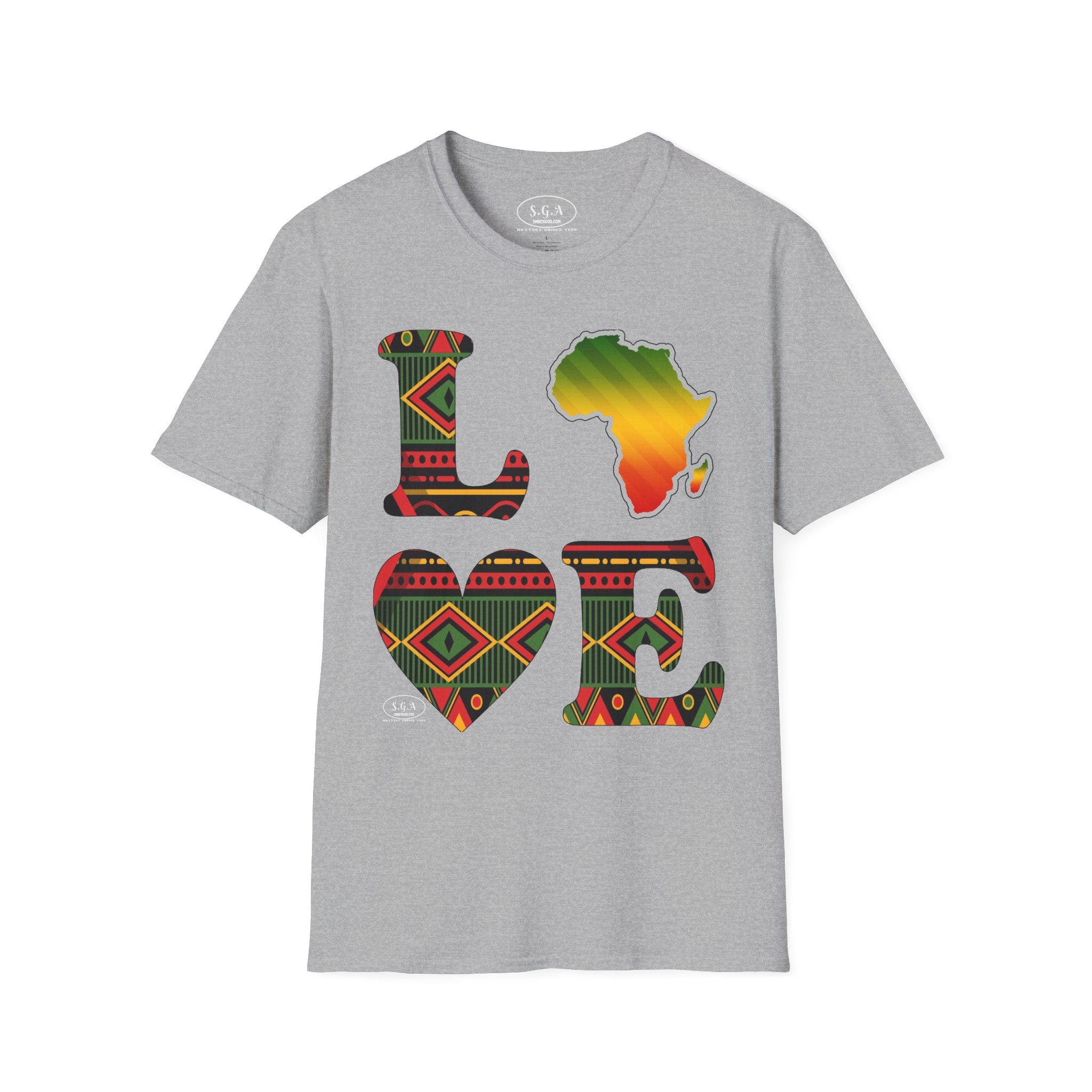Love Africa T-Shirt – Smack God Apparel Afrocentric Graphic Tee | African Pride Streetwear Shirt | Cultural Urban T-shirt