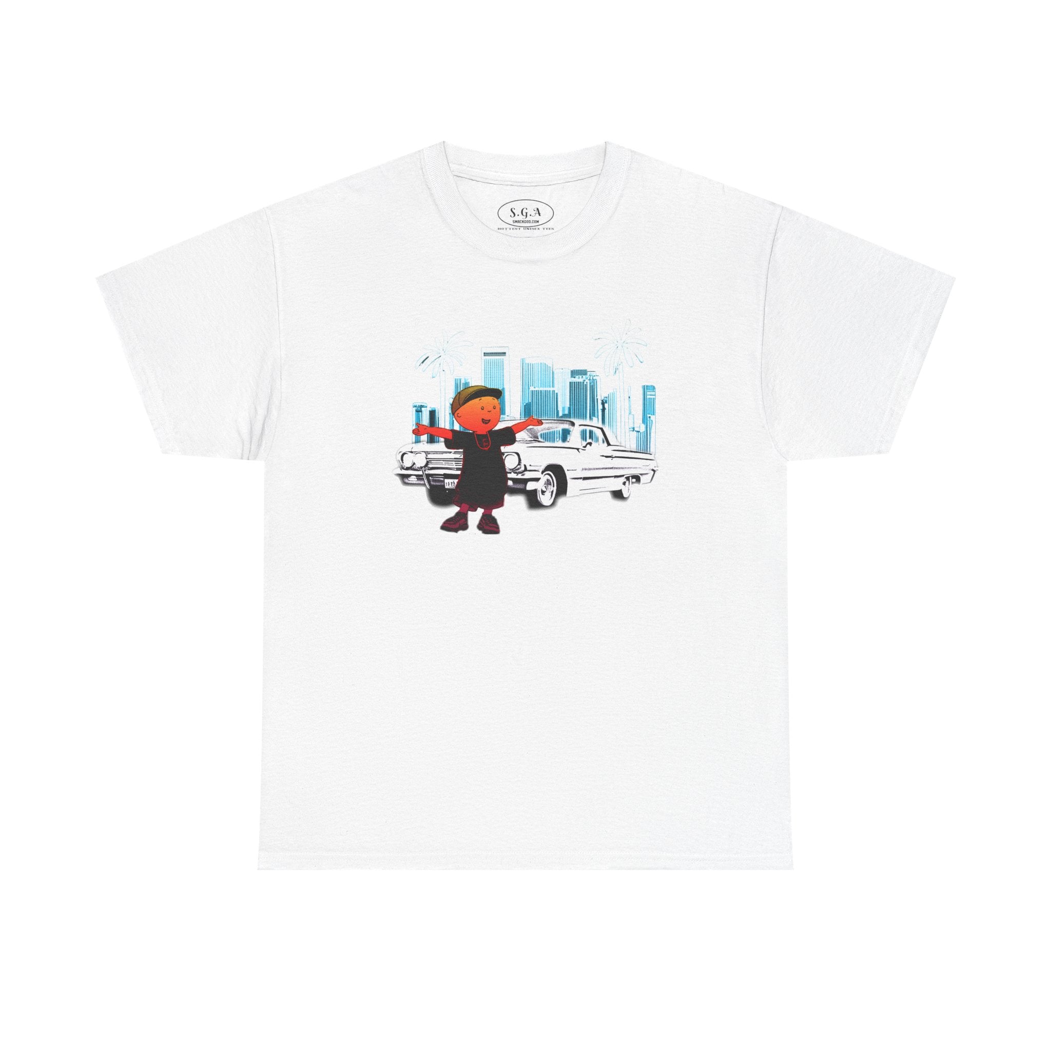 Caillou Streetwear Cartoon T-Shirt – Lowrider City Graphic Tee | Urban  Remix Shirt | Smack God Apparel