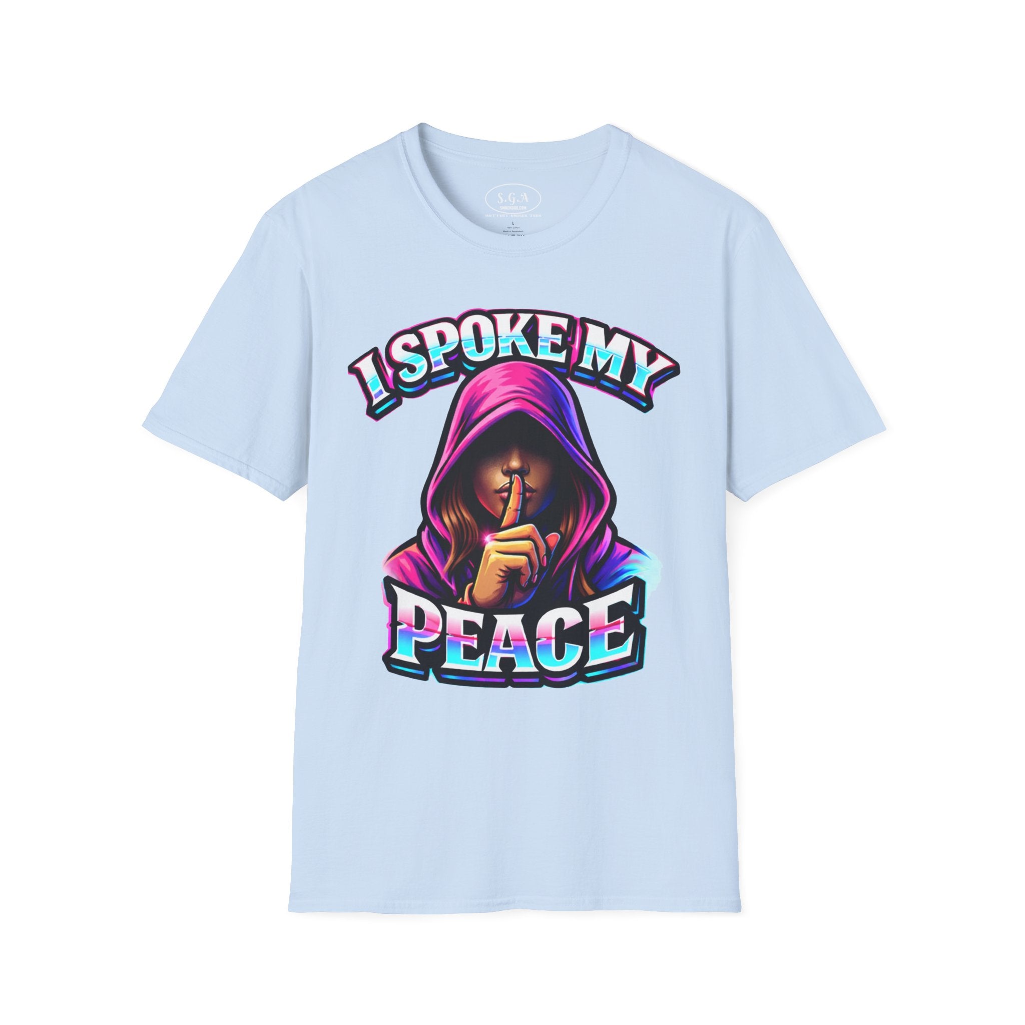 “I Spoke My Peace” Graphic T-Shirt – Bold Statement Streetwear Tee | Smack God Apparel