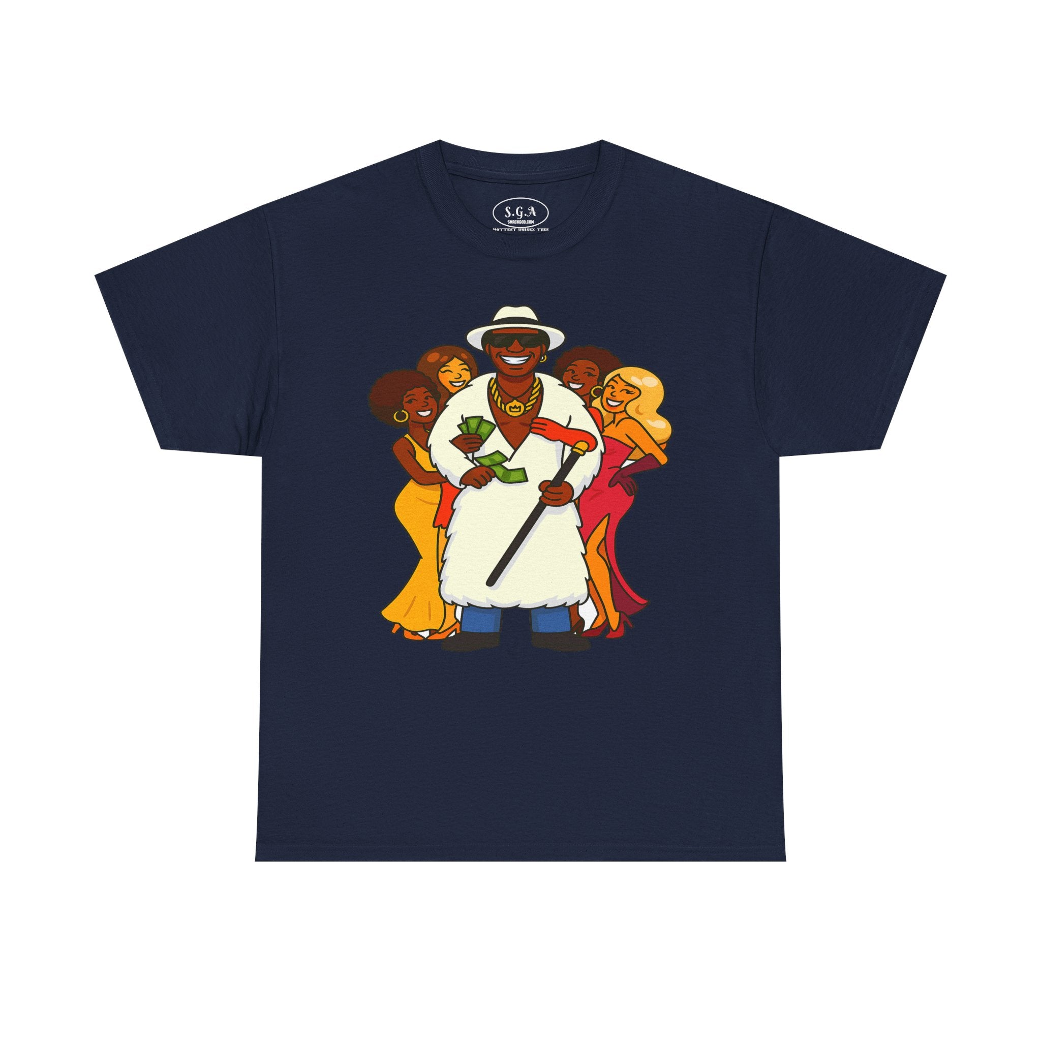 Goldie “The Mack” Inspired Pimp Boss T-Shirt – Money Hustler Graphic Tee | Retro Streetwear Shirt | Smack God Apparel