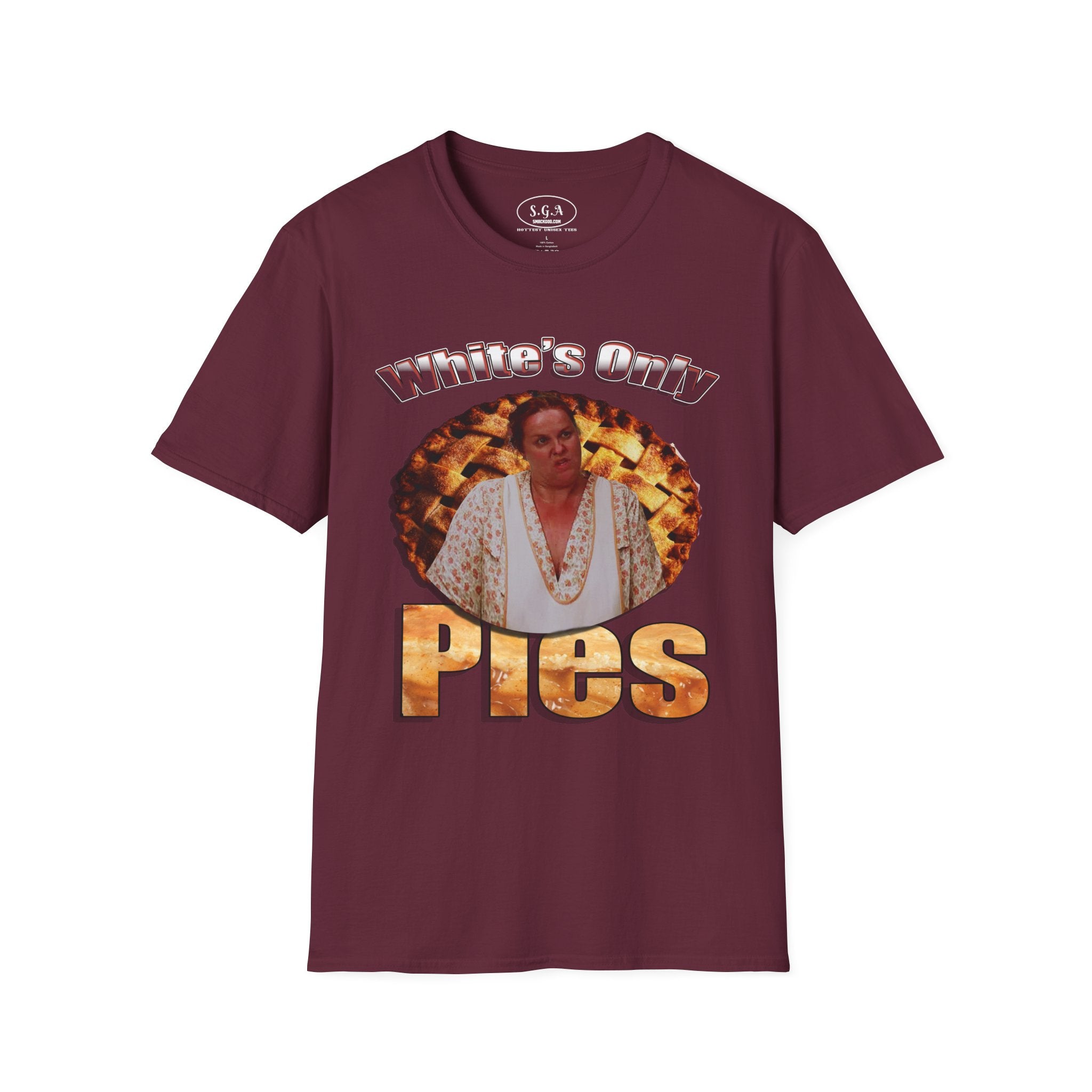 White’s Only Pies T-Shirt – Life Movie Graphic Tee (Eddie Murphy & Martin Lawrence Inspired) | Funny Retro Comedy Shirt | Smack God Apparel