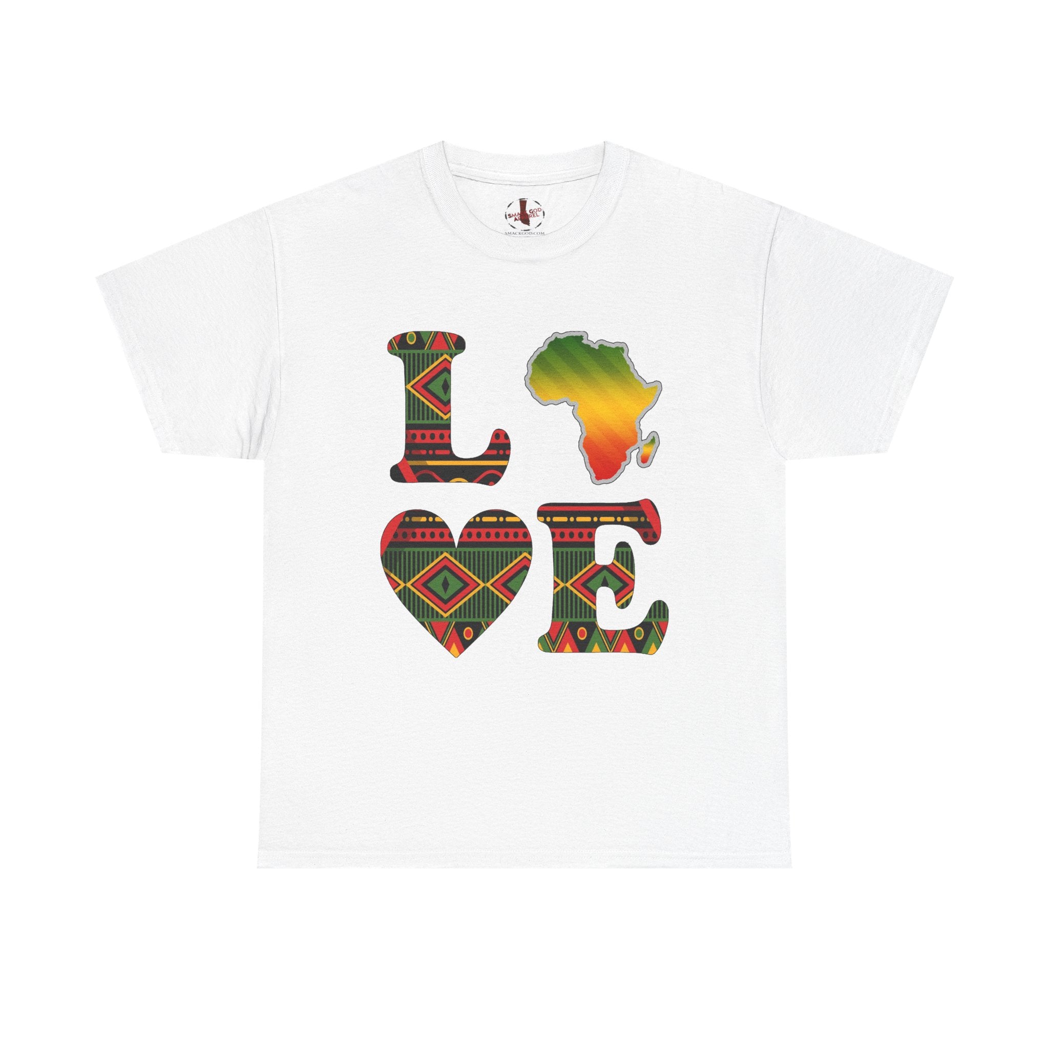 Love Africa T-Shirt – Smack God Apparel Afrocentric Graphic Tee | African Pride Streetwear Shirt | Cultural Urban T-shirt