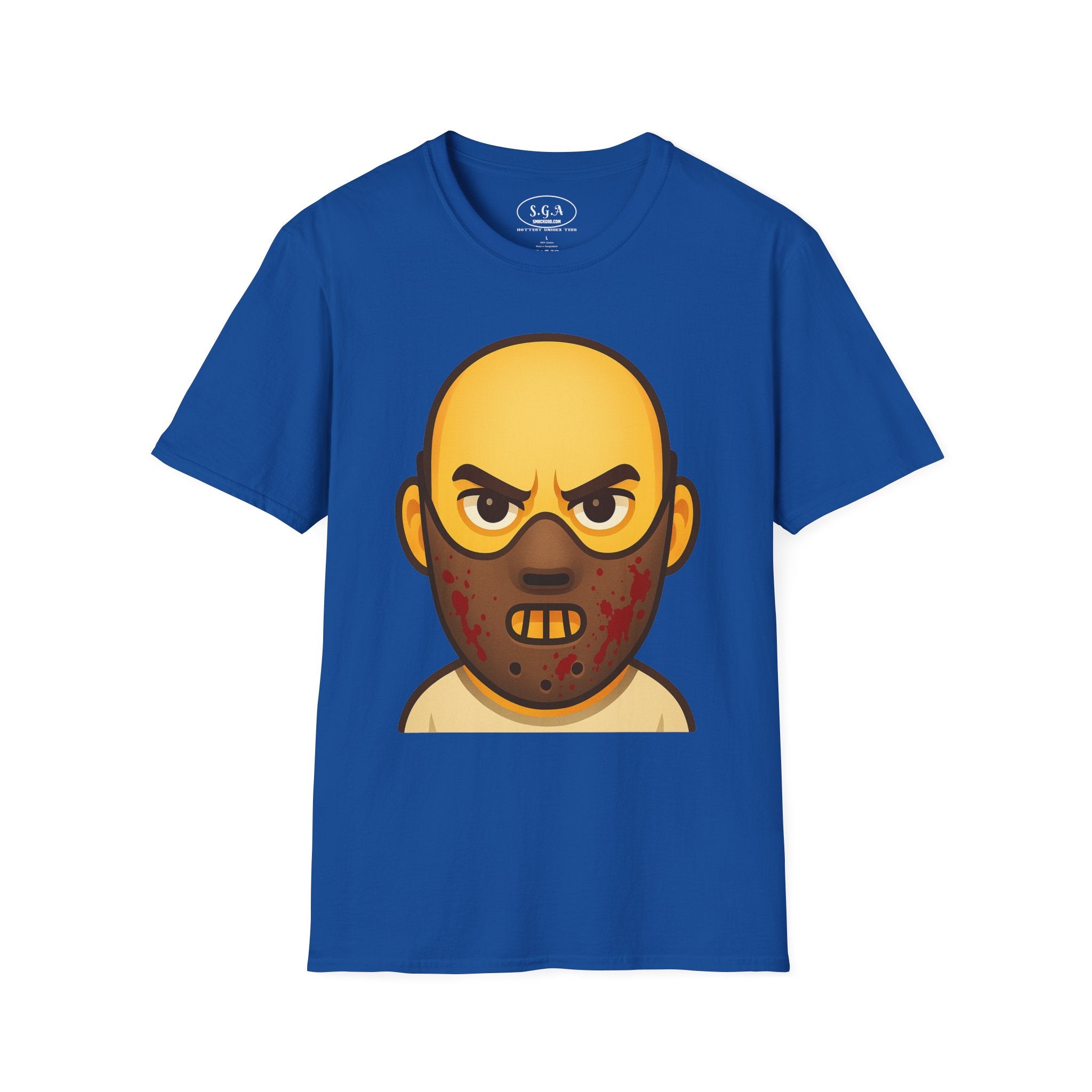 Horror Mask Graphic Shirt – Smack God Apparel | Creepy Villain Cartoon T-Shirt | Scary Movie Inspired Streetwear Tee