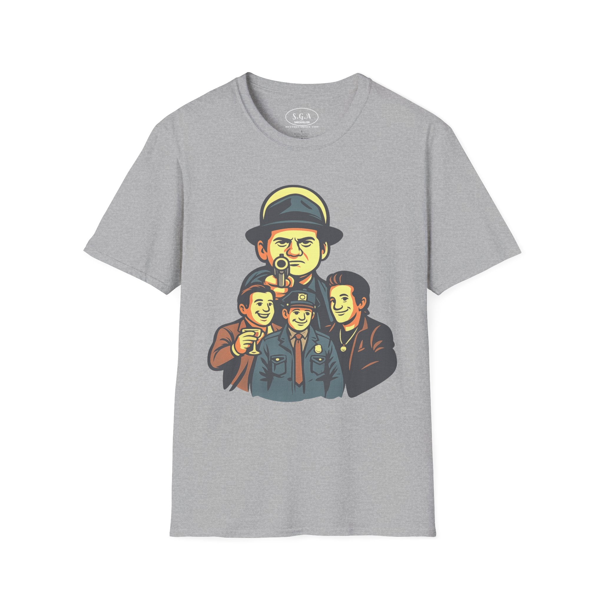 Joe Pesci Inspired Graphic T-Shirt – Classic  Movie Cartoon Tee | Gangster Film Streetwear | Smack God Apparel
