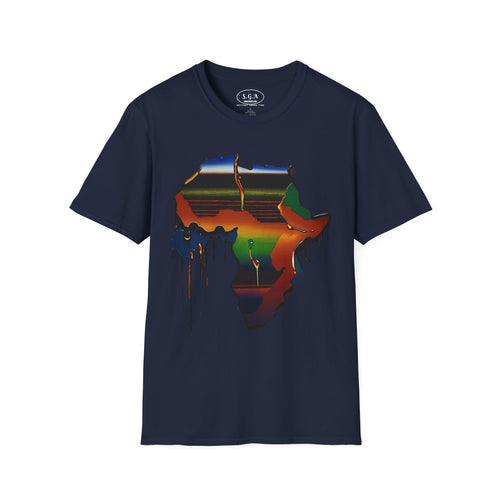Africa Drip Graphic T-Shirt – Smack God Apparel Afrocentric Streetwear Tee | Melanin Culture Shirt | Urban Art T-shirt