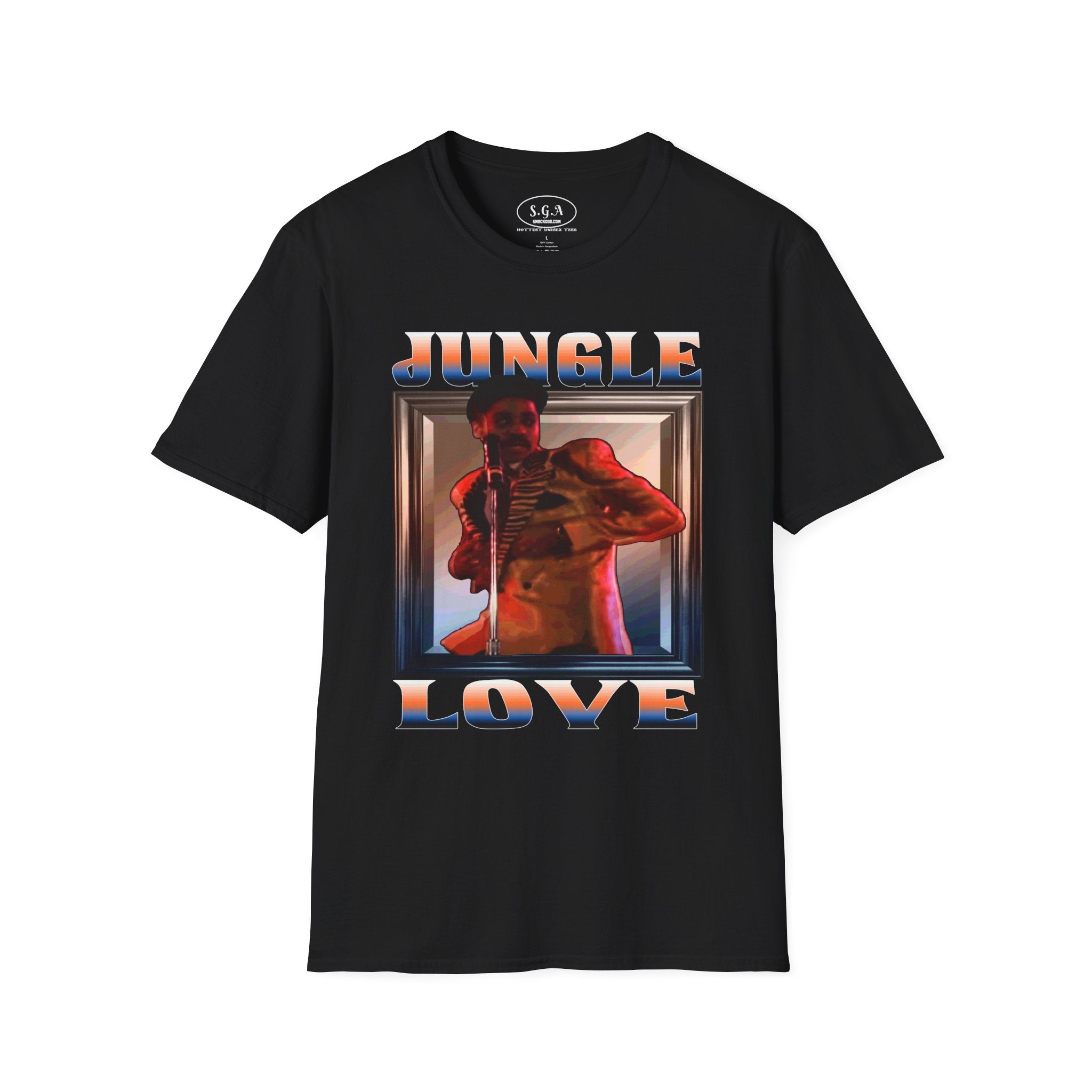 Smack God Apparel “Jungle Love Vibes” Graphic T-Shirt – Morris Day Inspired Tee | Funk Music Streetwear Shirt | Retro 80s Party Graphic Tee