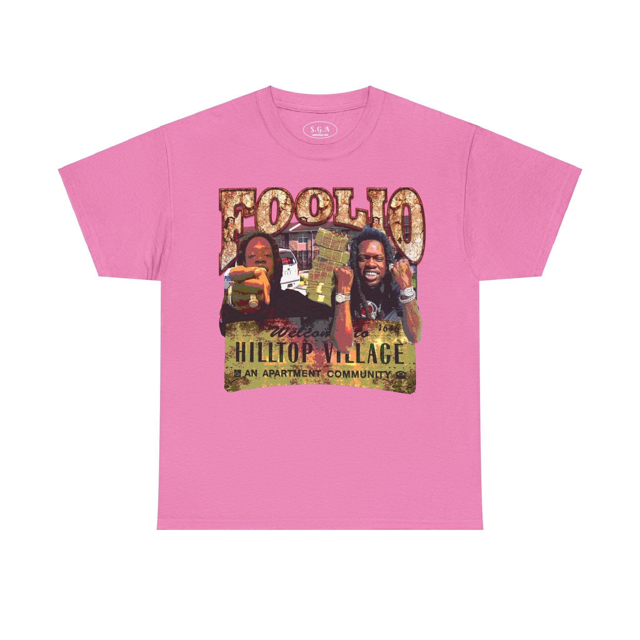 Julio Foolio Hilltop Village T-Shirt – Urban Rap Streetwear Graphic Tee | Hip Hop Culture Shirt | Smack God Apparel