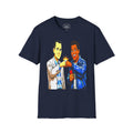 Smack God Apparel “Iconic Duo Fist Bump” Graphic T-Shirt – Forest Gump & Radio Inspired Tee | Friendship Streetwear Shirt | Feel-Good Movie Graphic Tee