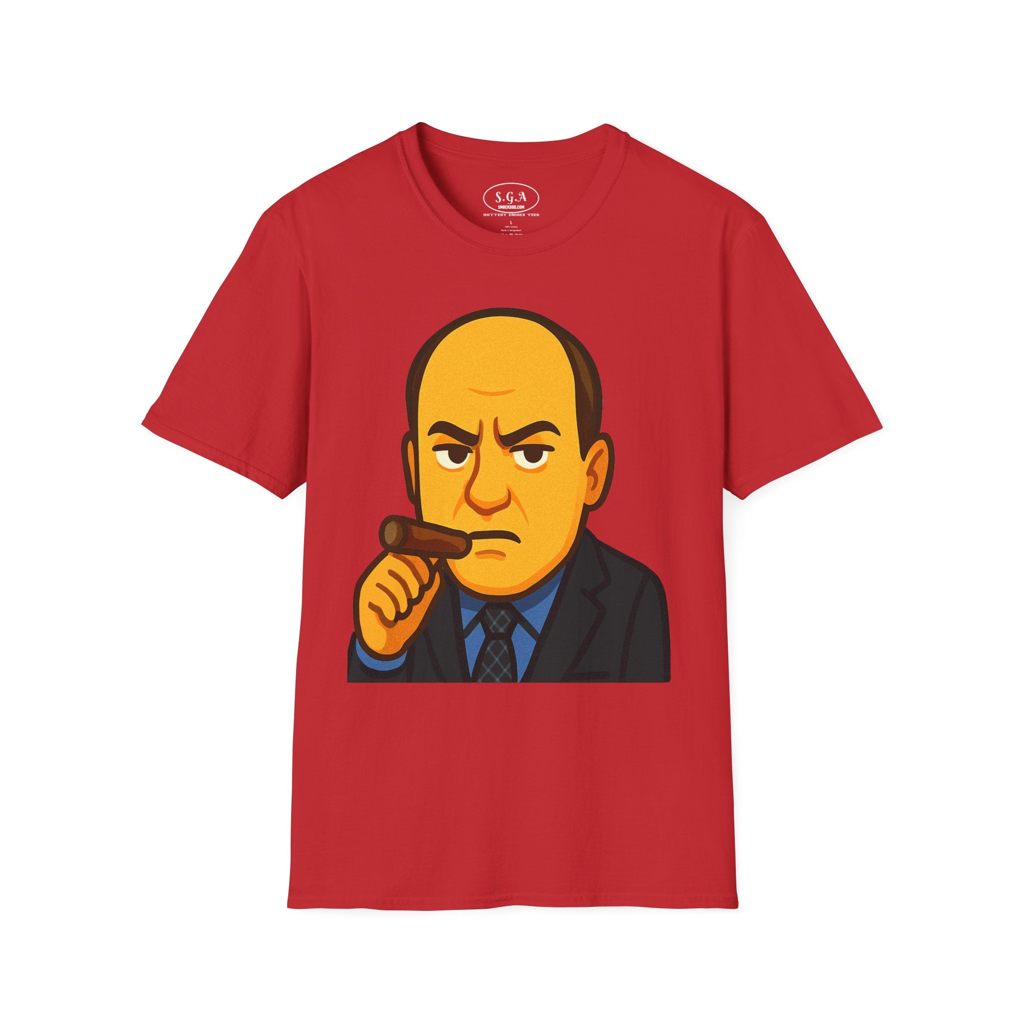 Tony Soprano Inspired Graphic T-Shirt – Mafia Boss Cartoon Tee | Sopranos Style Streetwear Shirt | Smack God Apparel