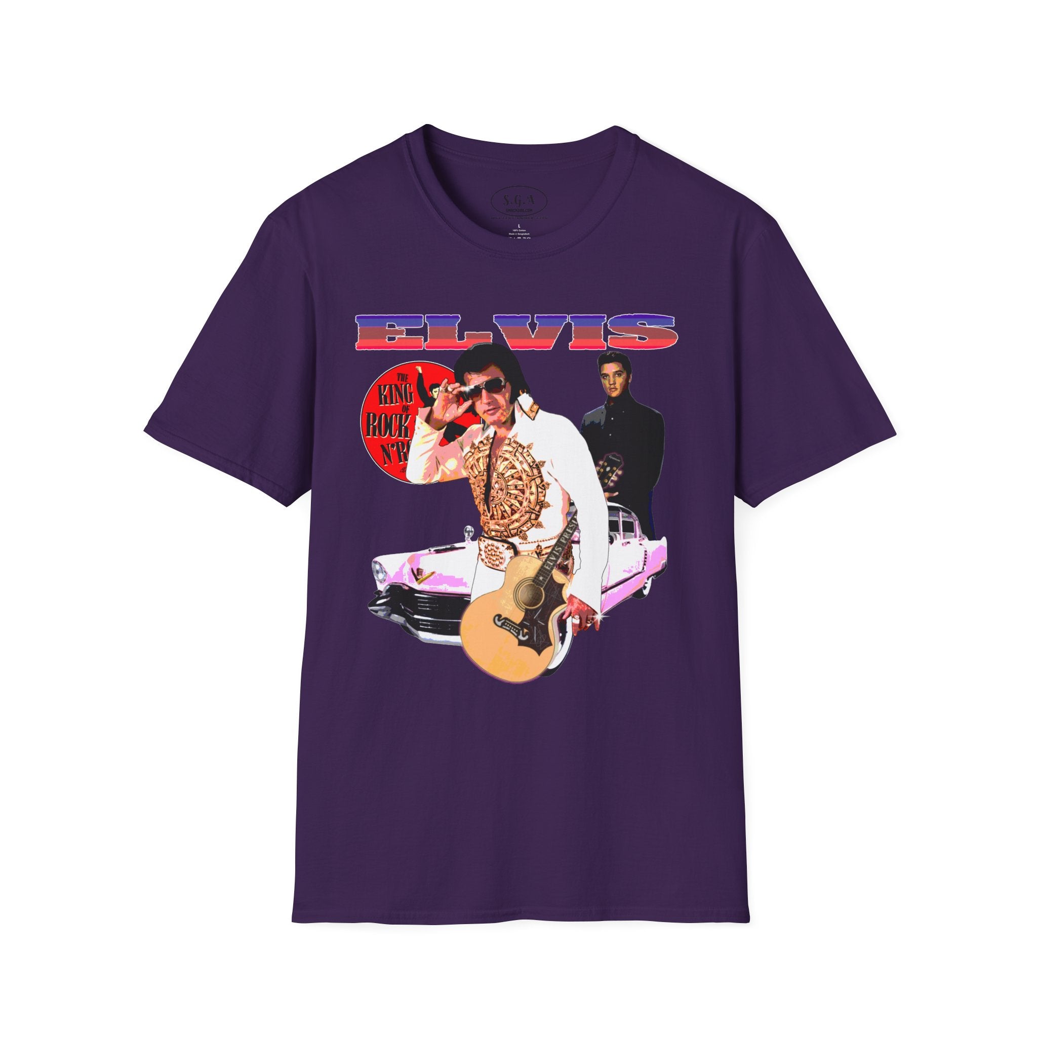 Elvis Inspired T-Shirt – King of Rock Vintage Graphic Tee | Retro Rock N Roll Shirt | Smack God Apparel
