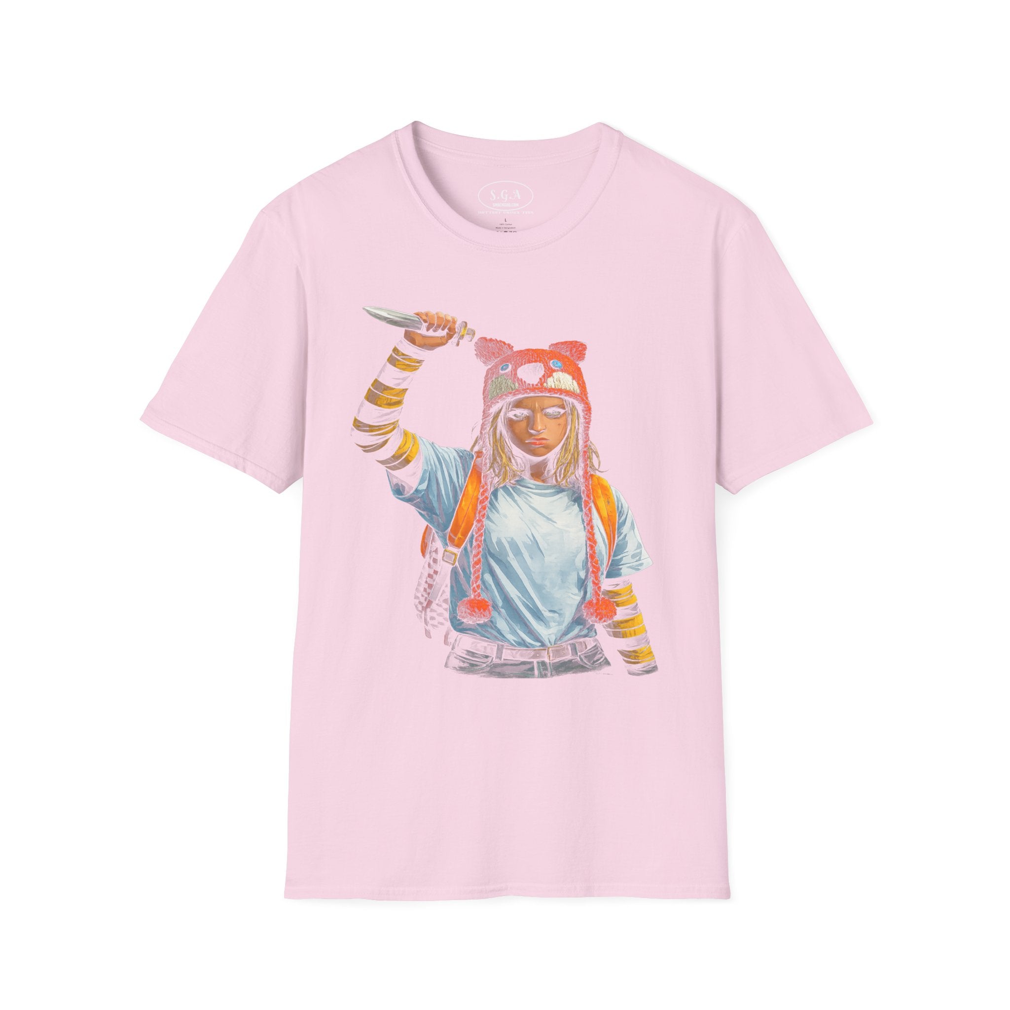 Smack God Apparel Becky-Inspired Survival Girl Graphic T-Shirt – Thriller Movie Style Streetwear Tee | Bold Horror-Inspired Graphic Shirt