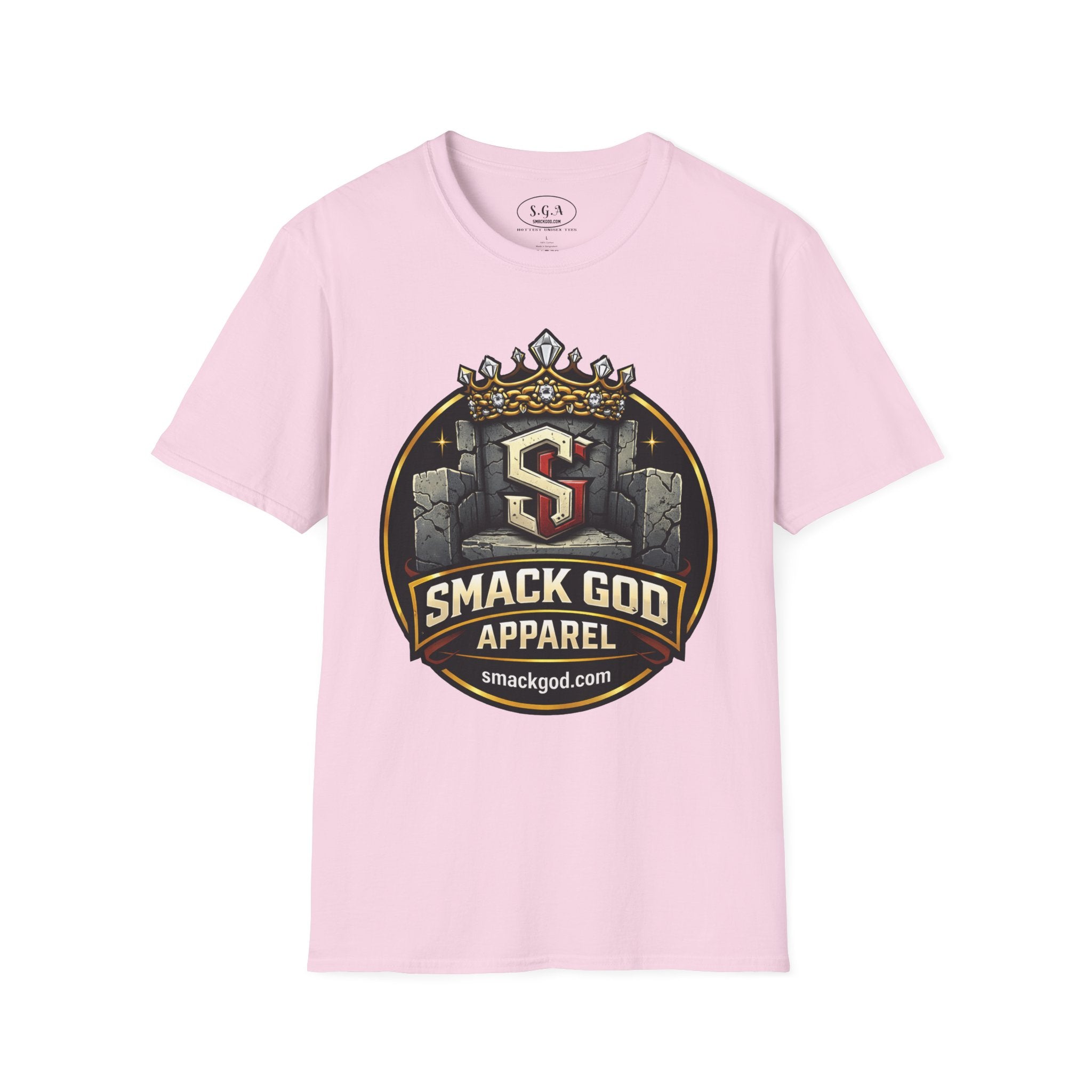 Smack God Apparel Logo T-Shirt – Crown Crest Streetwear Tee | Premium Urban Graphic Shirt | SmackGod.com