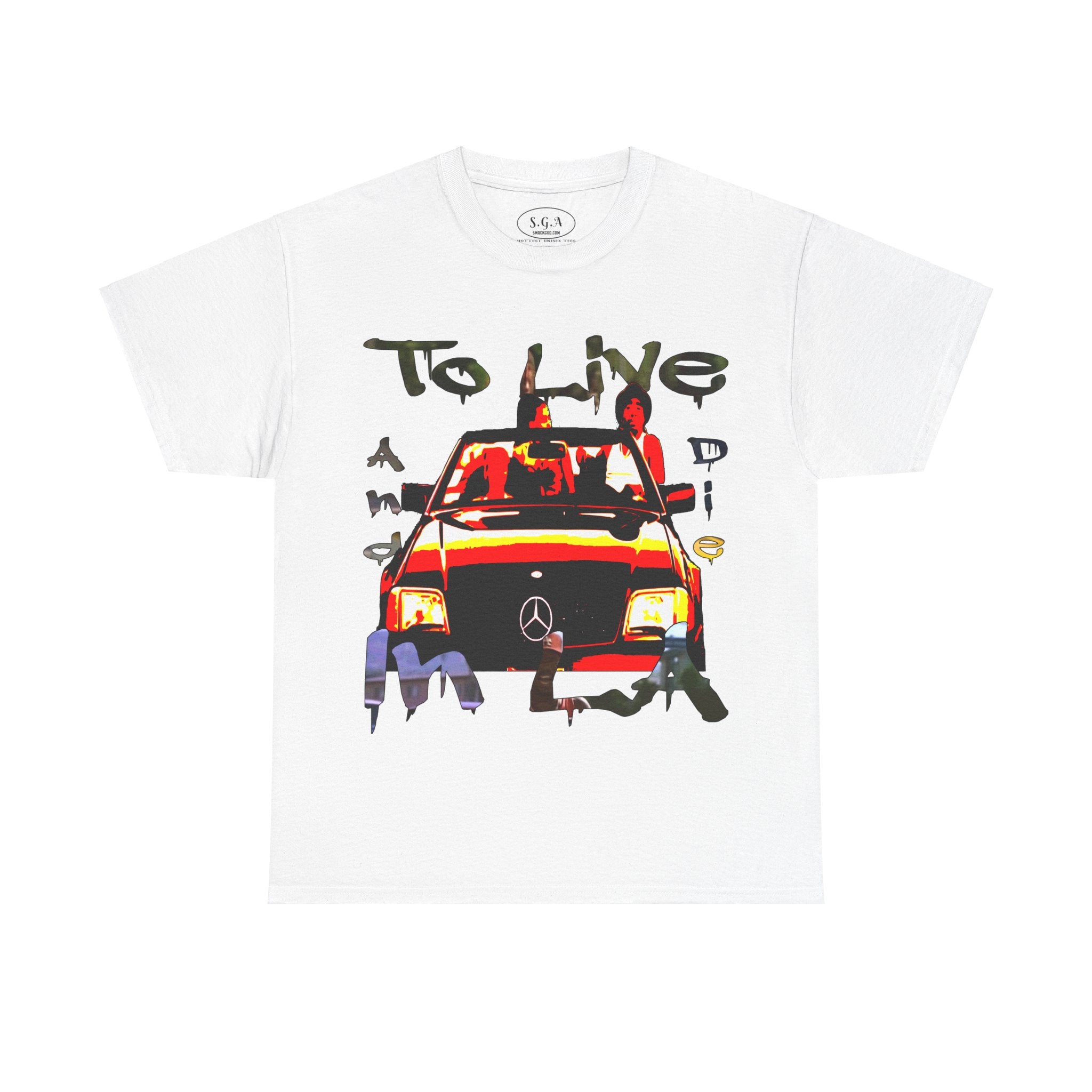 To Live and Die in LA 2Pac Inspired T-Shirt – West Coast Hip Hop Graphic Tee | Los Angeles Streetwear Shirt | Smack God Apparel