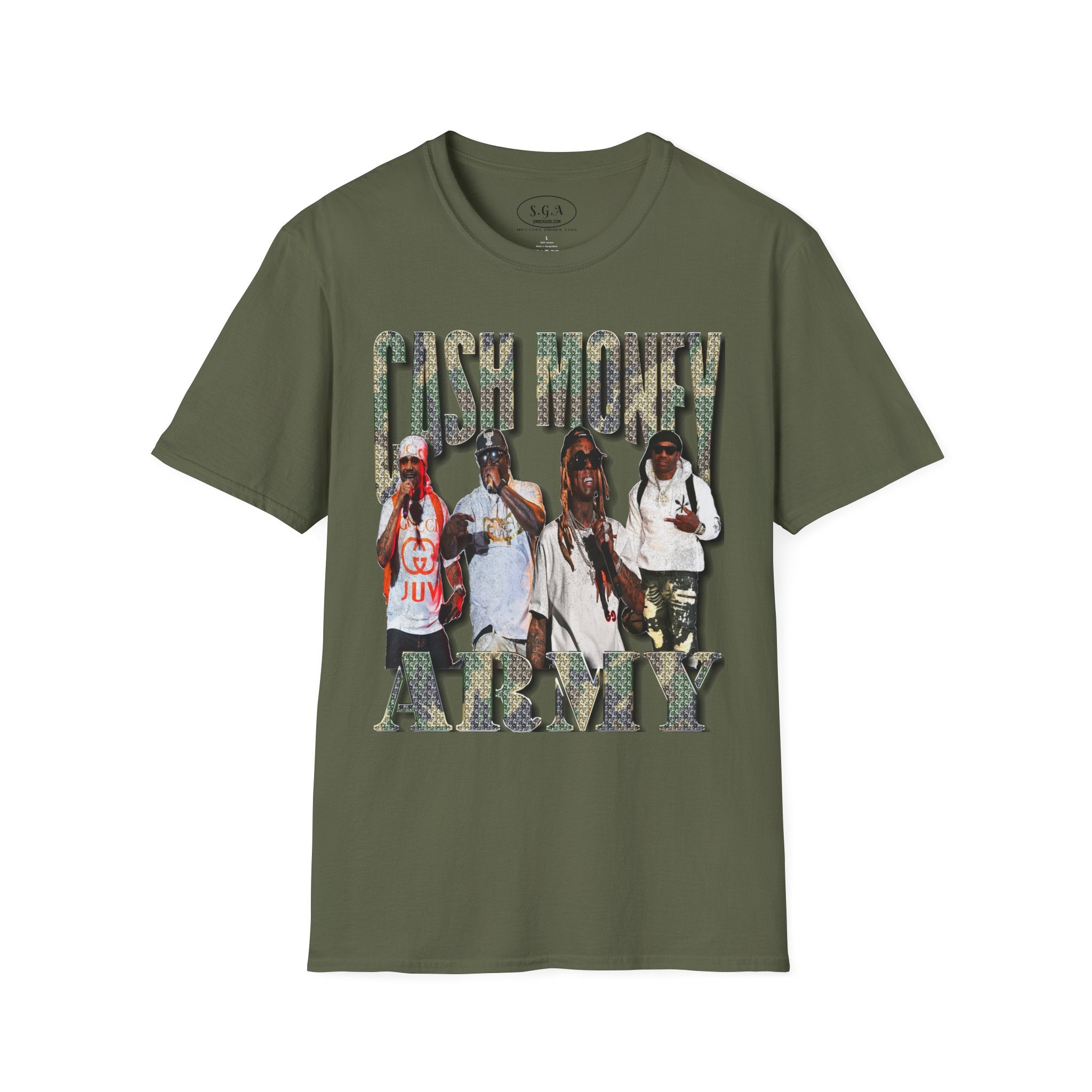 Cash Money Army T-Shirt | Smack God Apparel | Featuring Juvenile, B.G., Turk & Lil Wayne