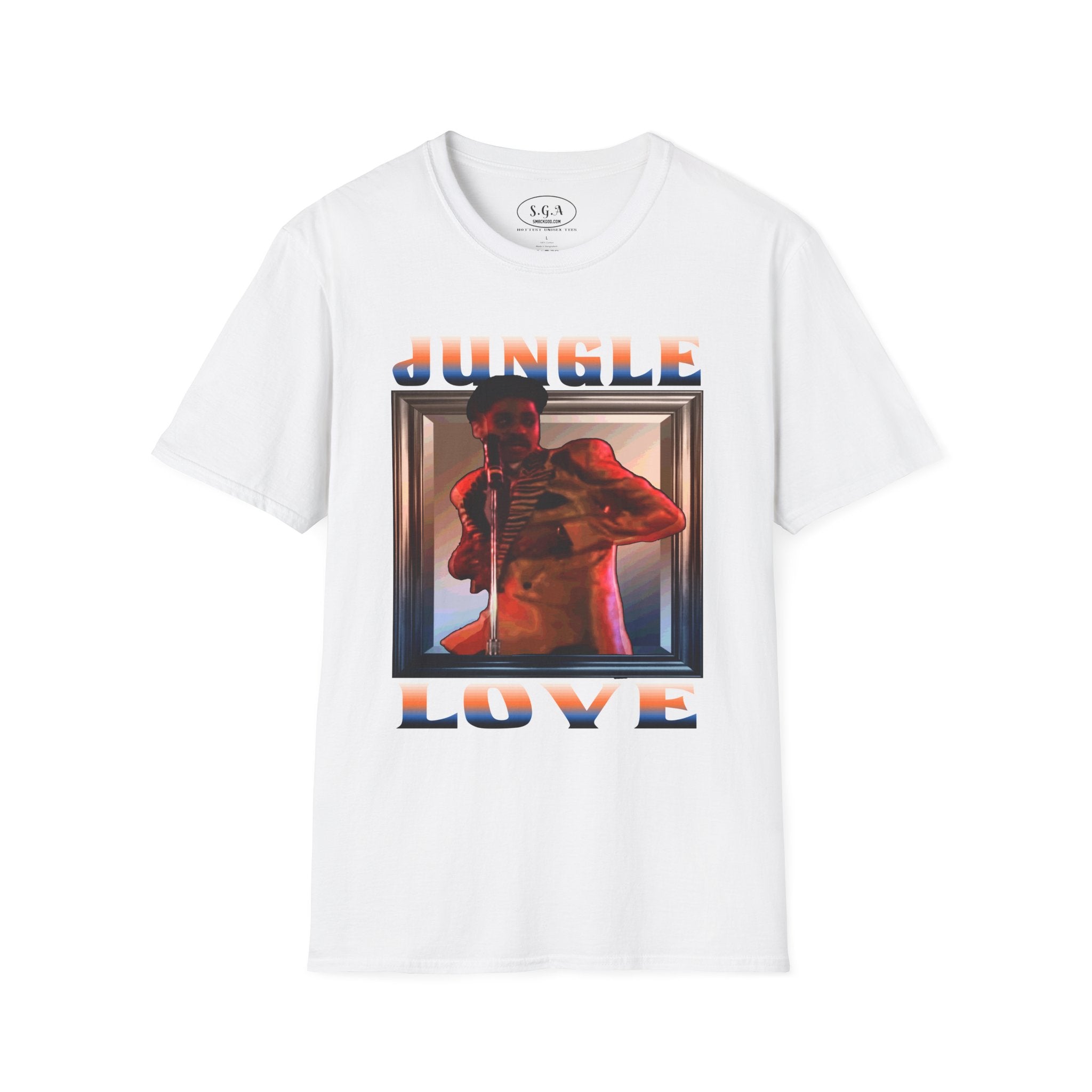 Smack God Apparel “Jungle Love Vibes” Graphic T-Shirt – Morris Day Inspired Tee | Funk Music Streetwear Shirt | Retro 80s Party Graphic Tee
