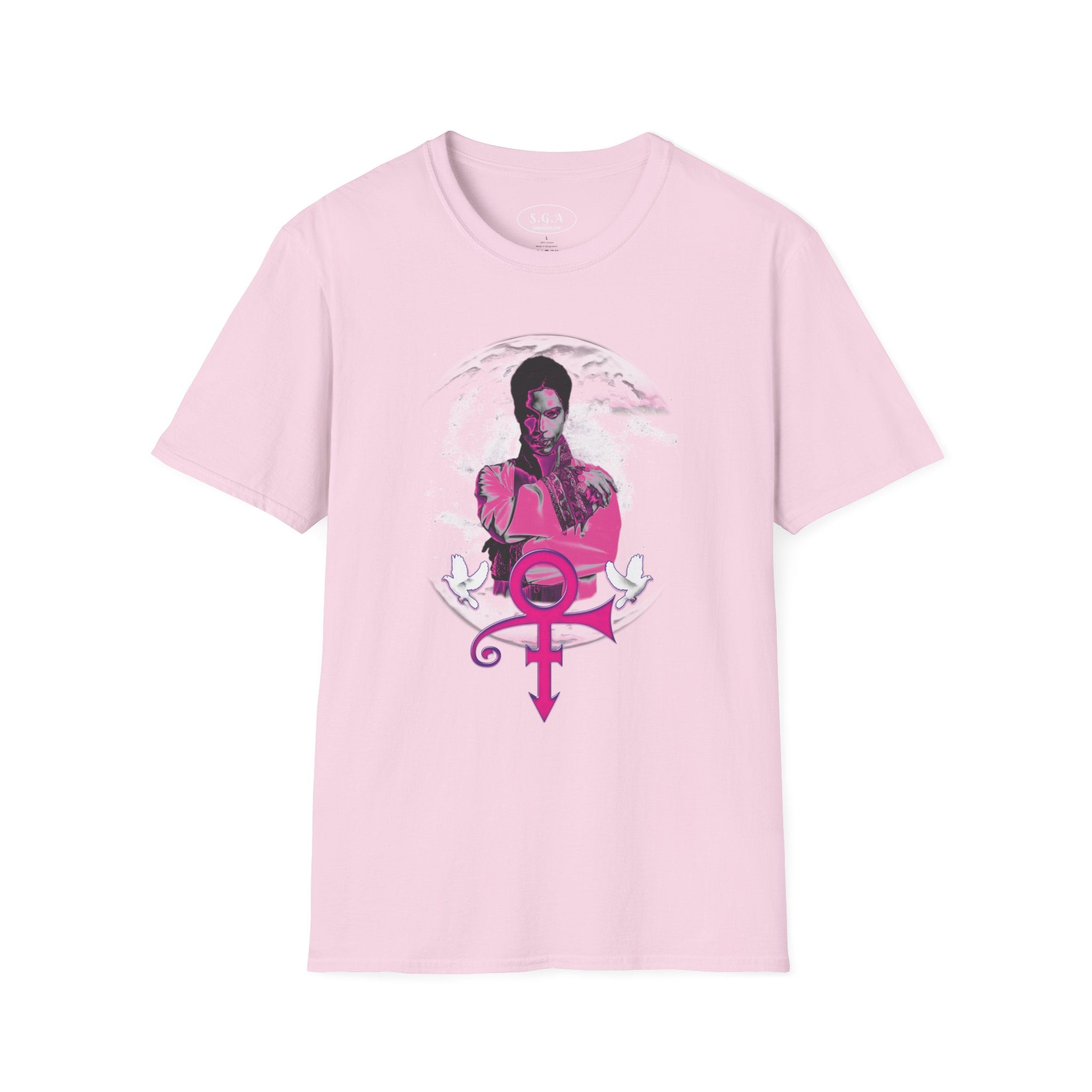 Smack God Apparel “Purple Icon Energy” Graphic T-Shirt – Artist Formerly Known as Prince Inspired Tee | Retro Music Legend Streetwear Shirt | Vintage Pop Graphic Tee