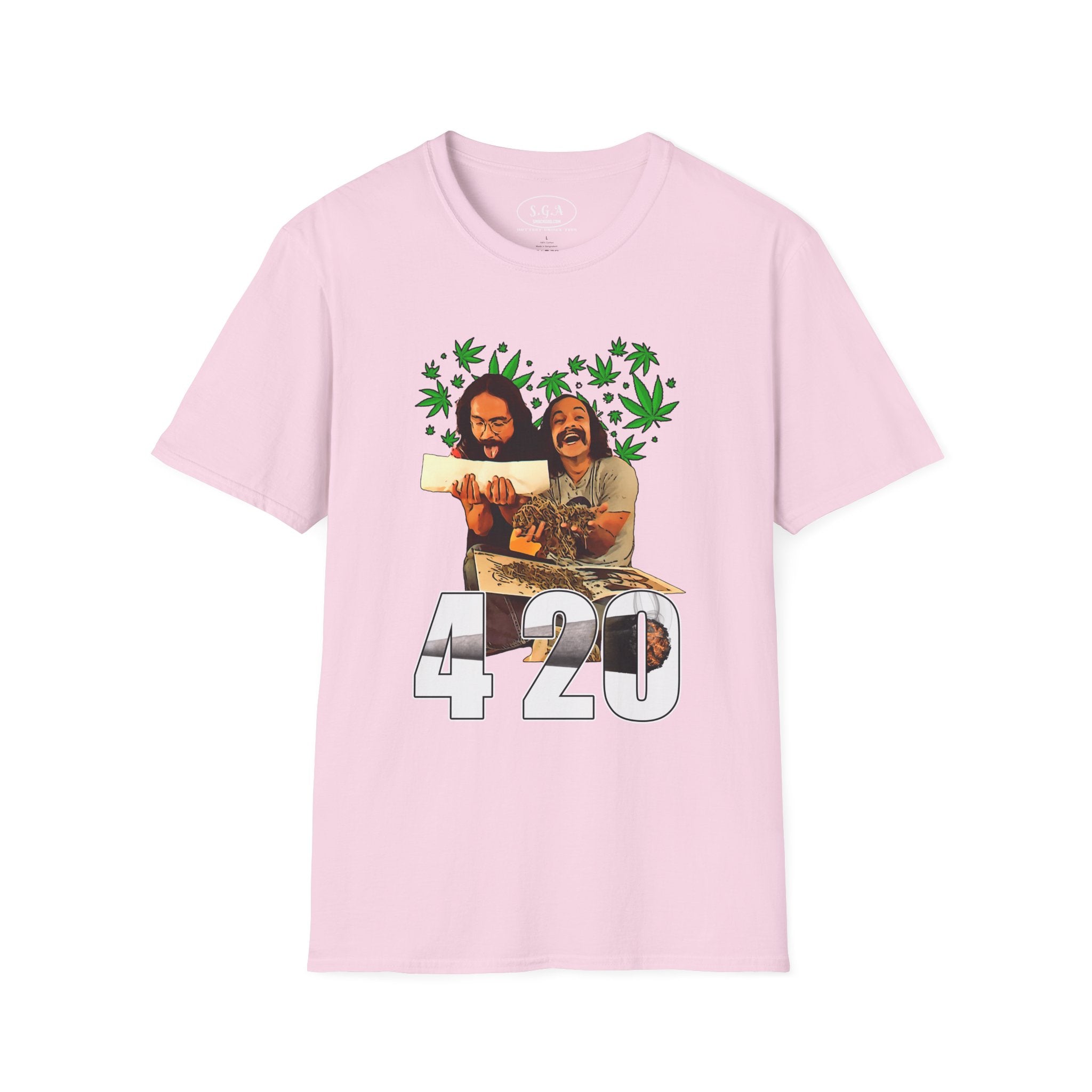 “420 Roll Up Crew” Graphic T-Shirt – Cheech & Chong Inspired Tee | Funny Stoner Streetwear Shirt | Cannabis Culture 420 Graphic Tee