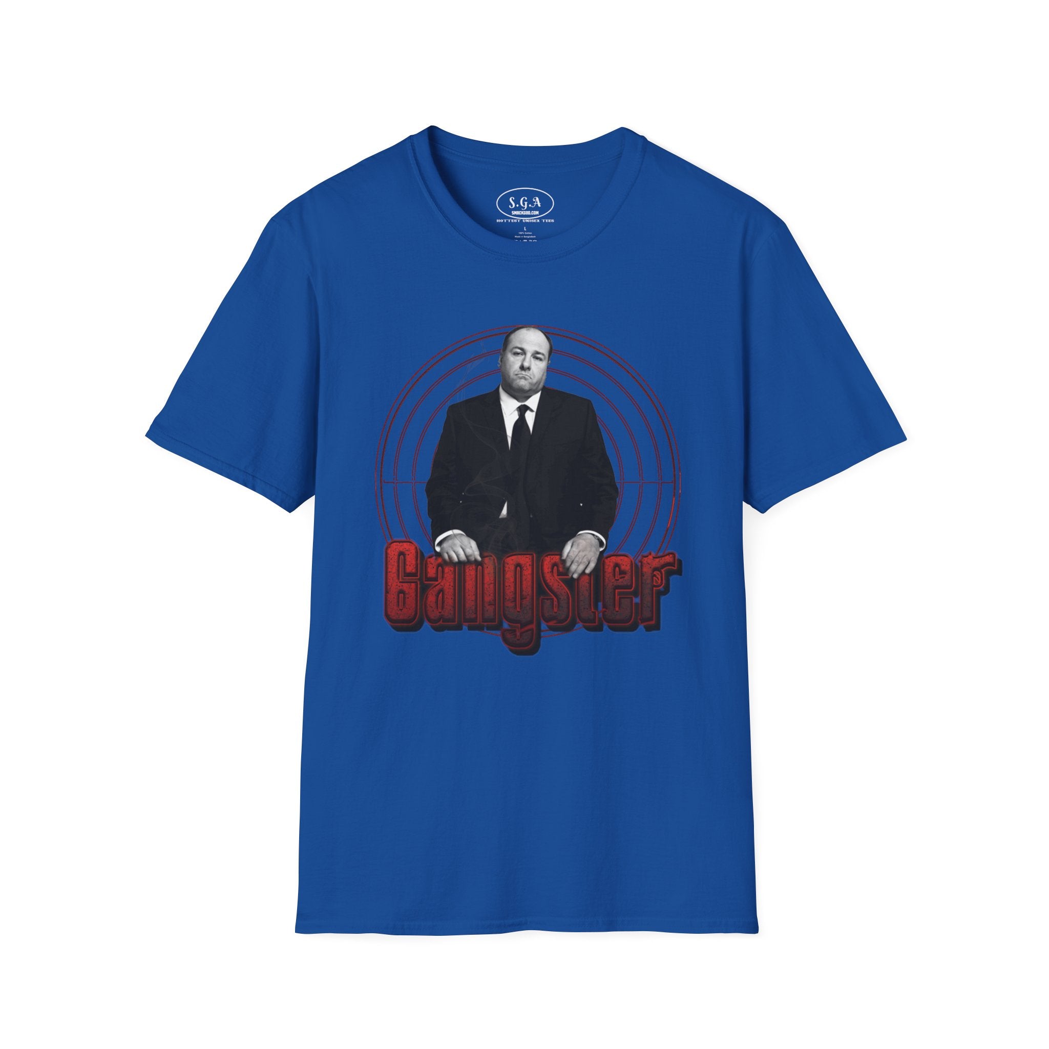 Smack God Apparel “Tony Soprano Gangster Energy” Graphic T-Shirt – Mafia Boss Streetwear Tee | Sopranos Inspired Mob Shirt | Classic Gangster Graphic Tee
