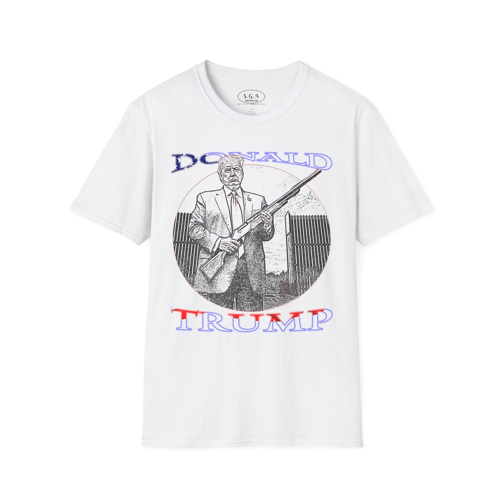 Smack God Apparel “Trump Shotgun Energy” Graphic T-Shirt – Bold Political Streetwear Tee | Patriotic Statement Shirt | Viral Graphic Tee