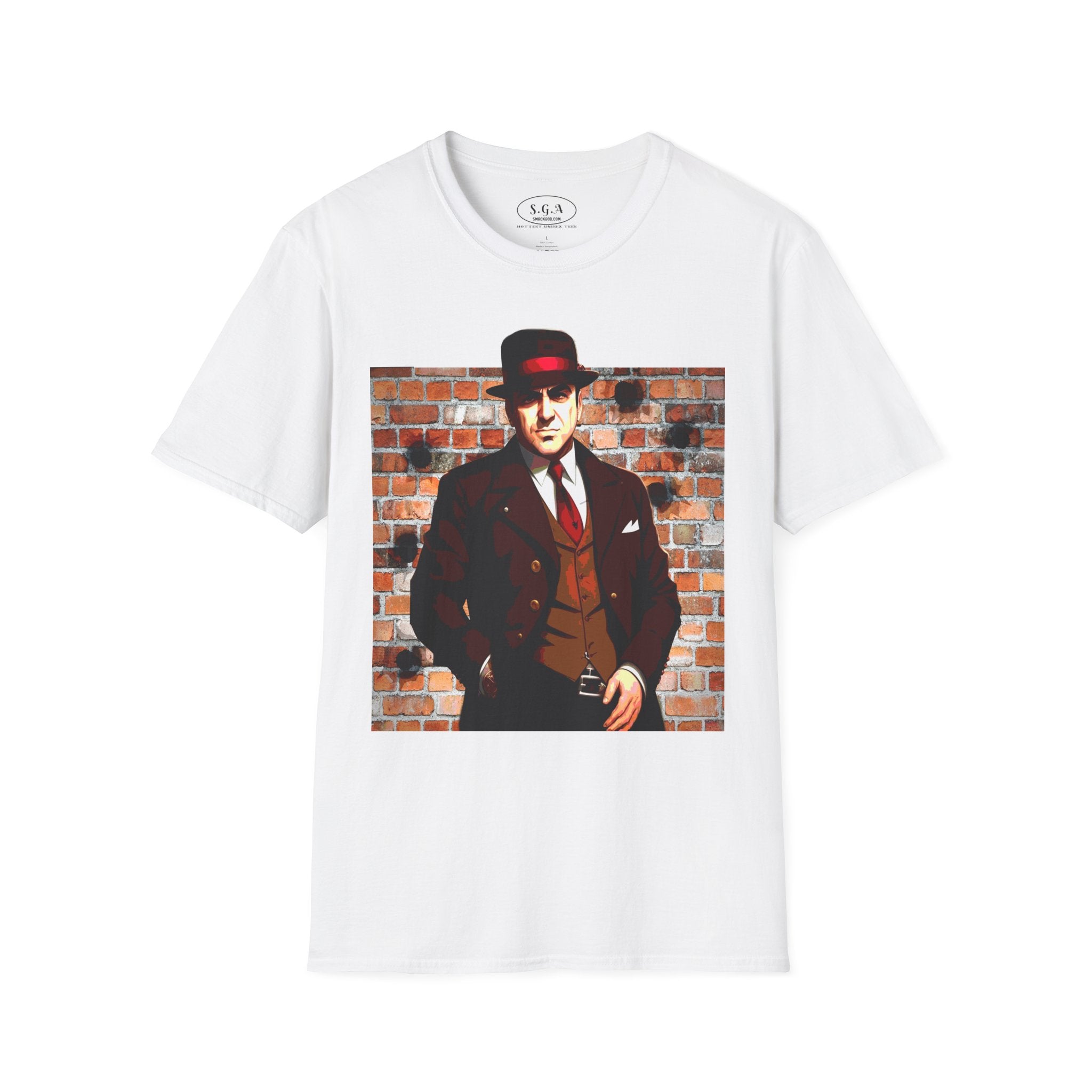 Smack God Apparel “Vintage Mob Boss Energy” Graphic T-Shirt – Classic Gangster Streetwear Tee | Old School Mafia Style Shirt | Retro Crime Drama Graphic Tee