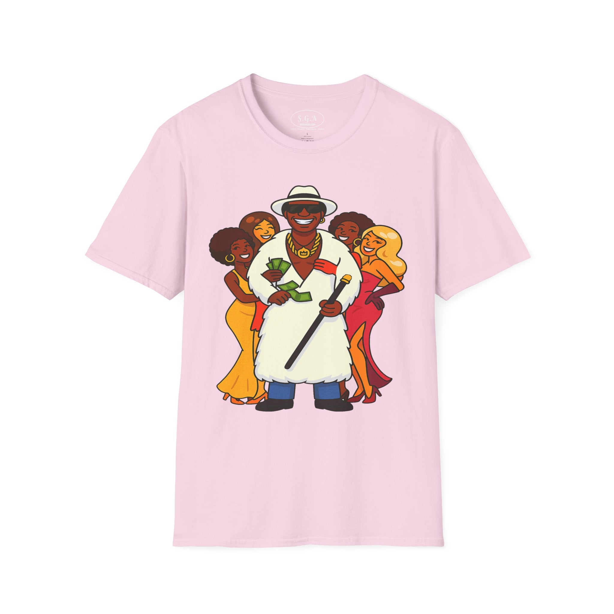Goldie “The Mack” Inspired Pimp Boss T-Shirt – Money Hustler Graphic Tee | Retro Streetwear Shirt | Smack God Apparel