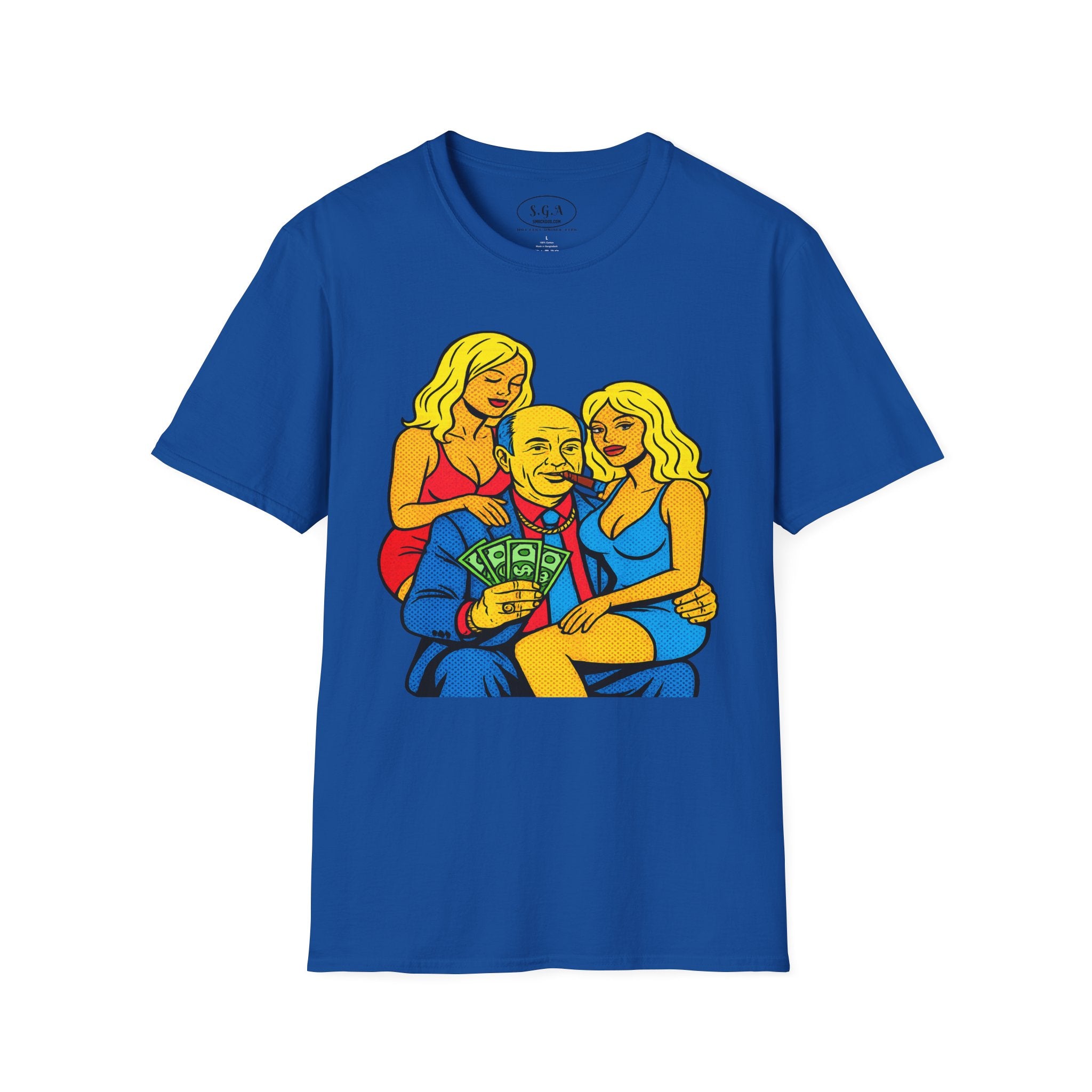 Vintage Mob Boss Money Shirt – Smack God Apparel | Cartoon Gangster Graphic T-Shirt | Retro Mafia Boss Streetwear Tee