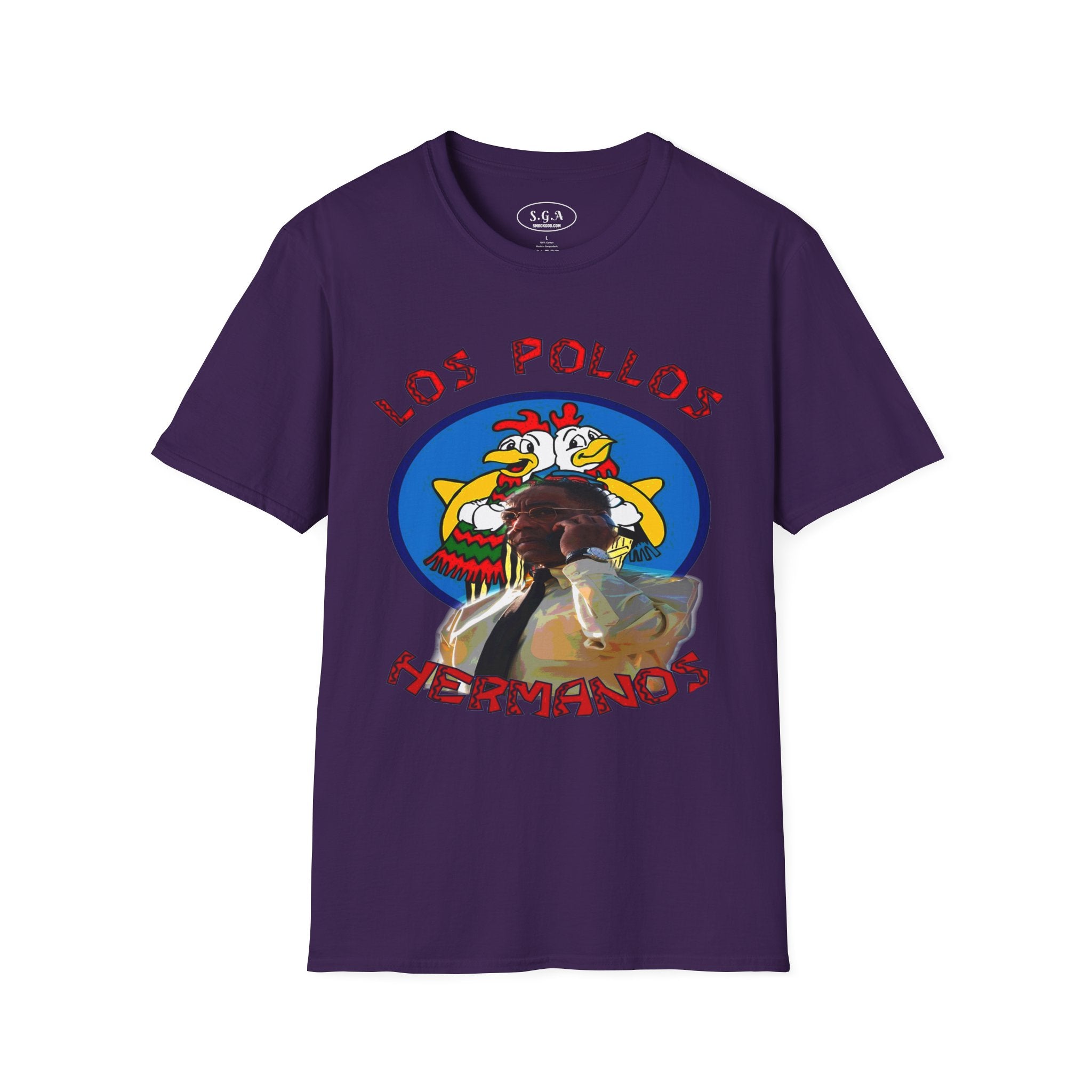 Gustavo Fring Los Pollos Hermanos T-Shirt – Breaking Bad Inspired Graphic Tee | Smack God Apparel Streetwear Shirt | Crime Series Tee | SmackGod.com