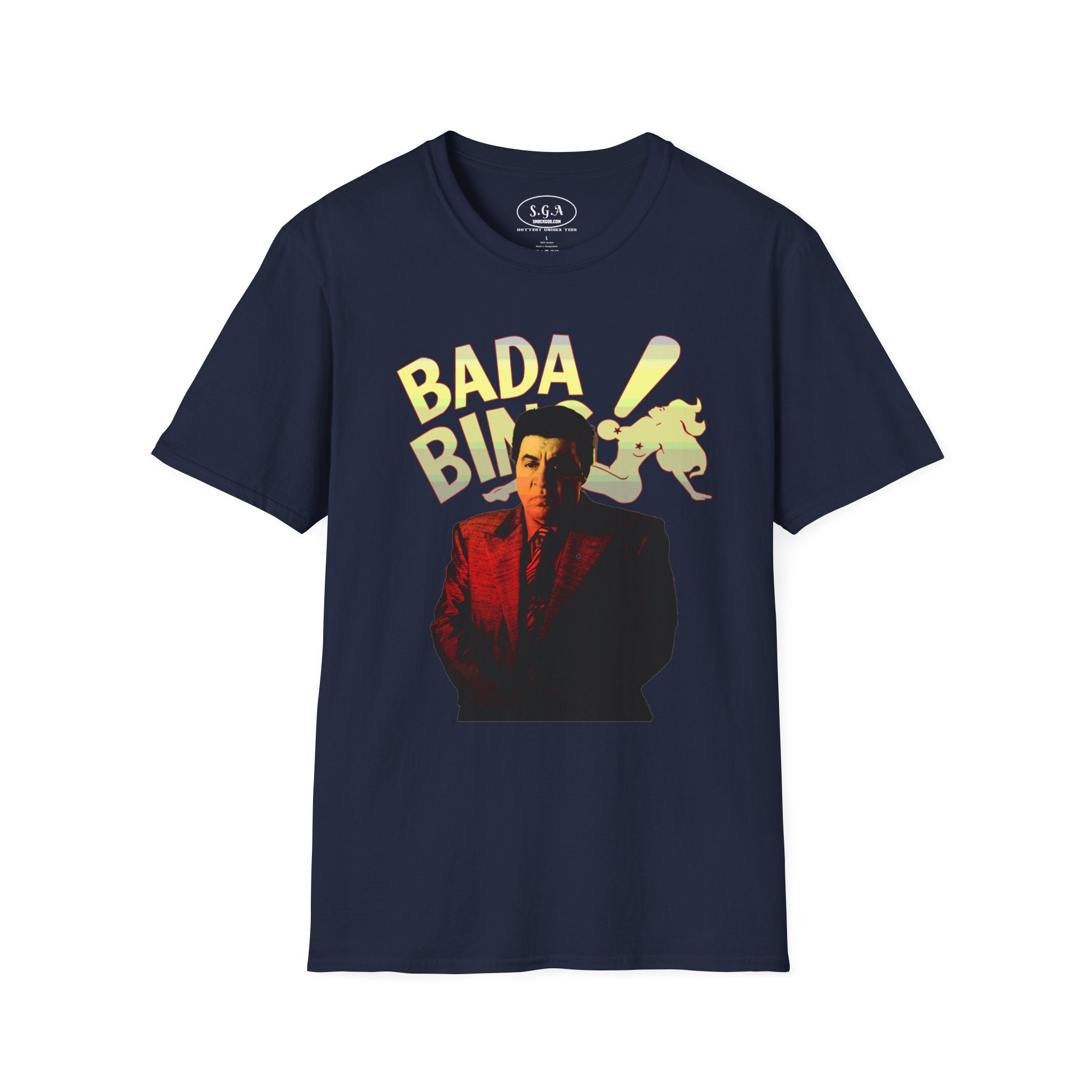 “Bada Bing Silvio Dante” Graphic T-Shirt – Sopranos Inspired Mafia Tee | Classic Mob Boss Streetwear Shirt | TV Icon Graphic Tee