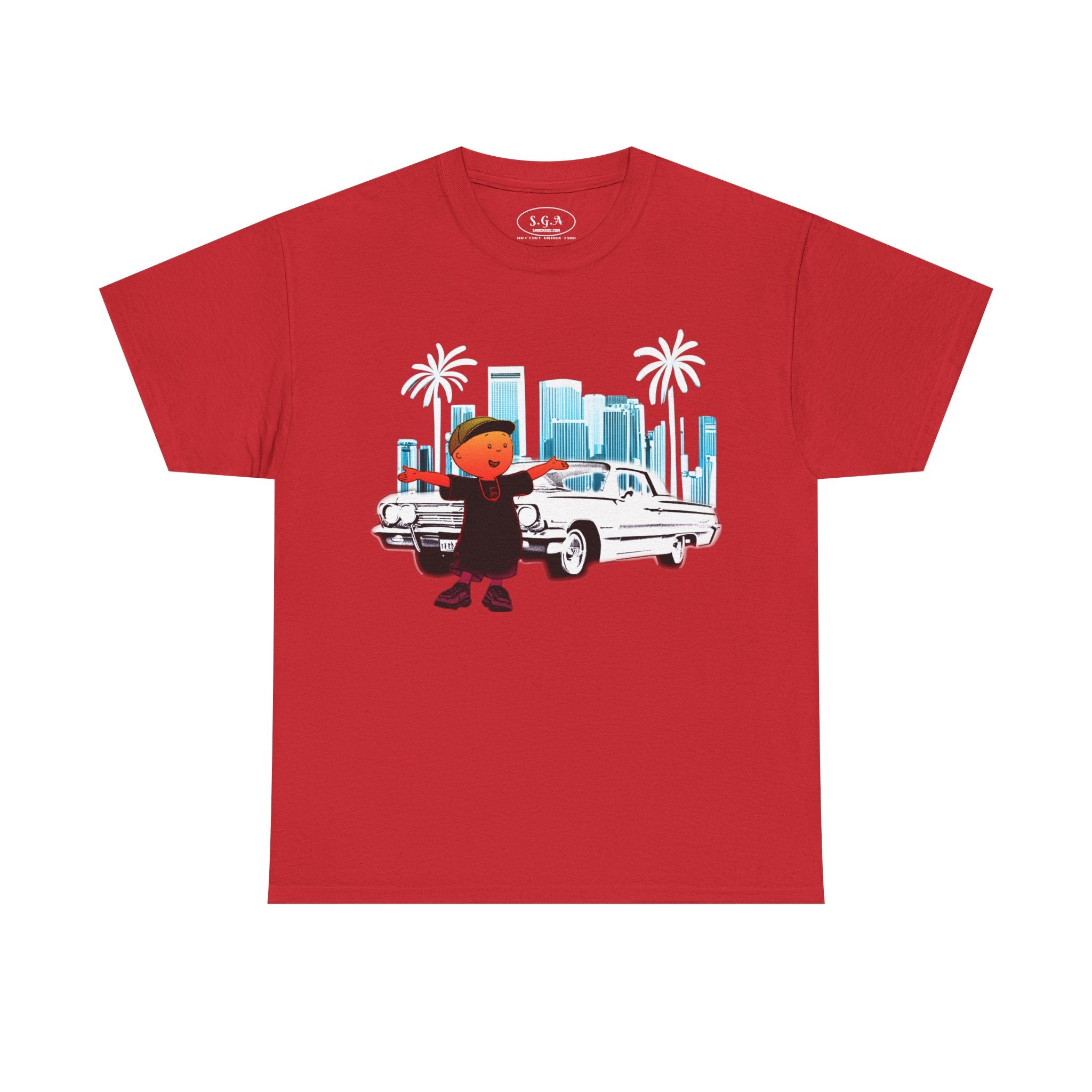 Caillou Streetwear Cartoon T-Shirt – Lowrider City Graphic Tee | Urban  Remix Shirt | Smack God Apparel