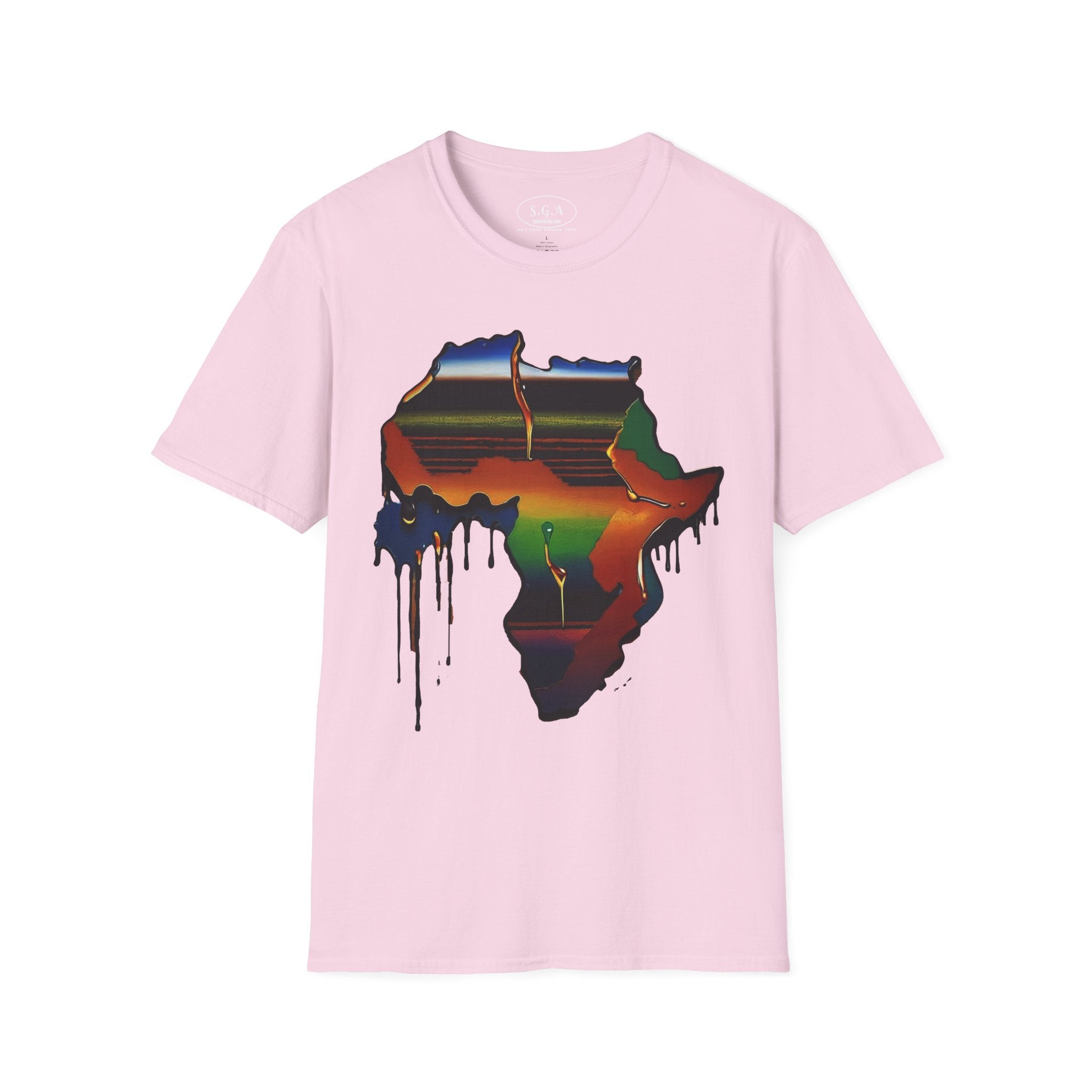 Africa Drip Graphic T-Shirt – Smack God Apparel Afrocentric Streetwear Tee | Melanin Culture Shirt | Urban Art T-shirt