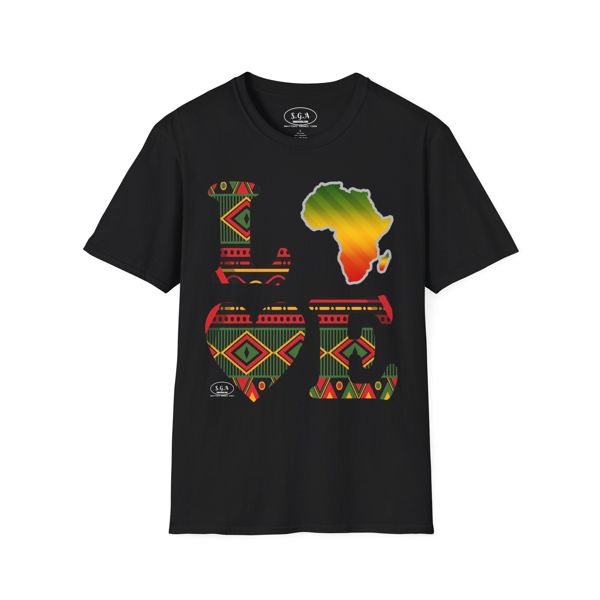 Love Africa T-Shirt – Smack God Apparel Afrocentric Graphic Tee | African Pride Streetwear Shirt | Cultural Urban T-shirt
