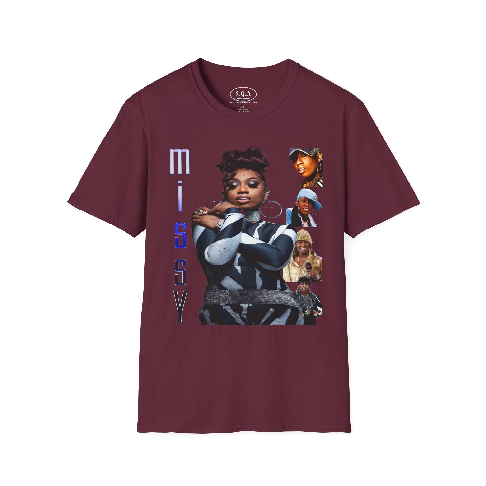 Missy Elliott Graphic T-Shirt – Smack God Apparel Hip Hop Legend Tee | 90s Female Rap Icon Shirt | Urban Streetwear TShirt
