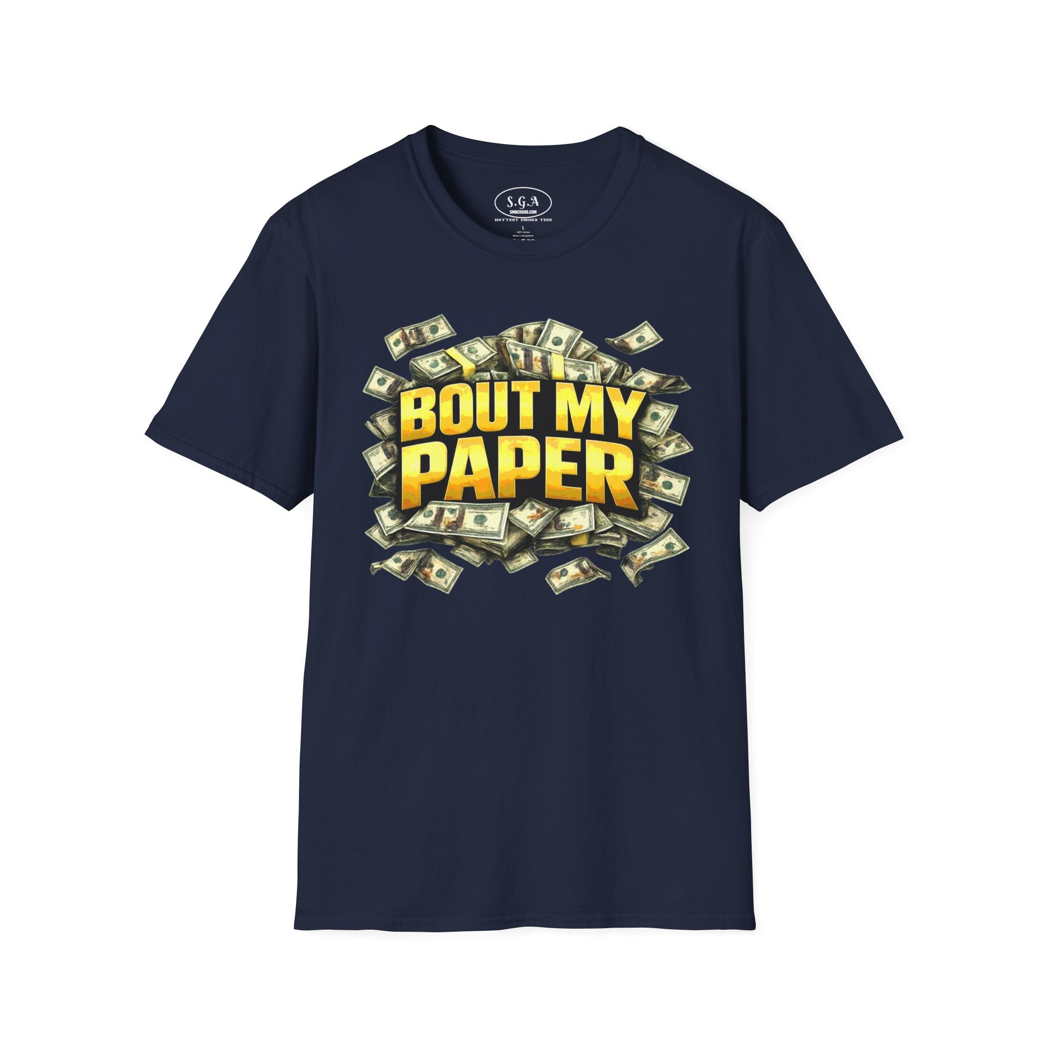 Bout My Paper T-Shirt – Money Hustle Graphic Tee | Cash Stacks Streetwear Shirt | Smack God Apparel
