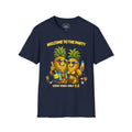 “Welcome to the Party” Pineapple T-Shirt – Luxury Pool Party Graphic Tee | Funny Tropical Nightlife Shirt | Good Vibes Only Tee