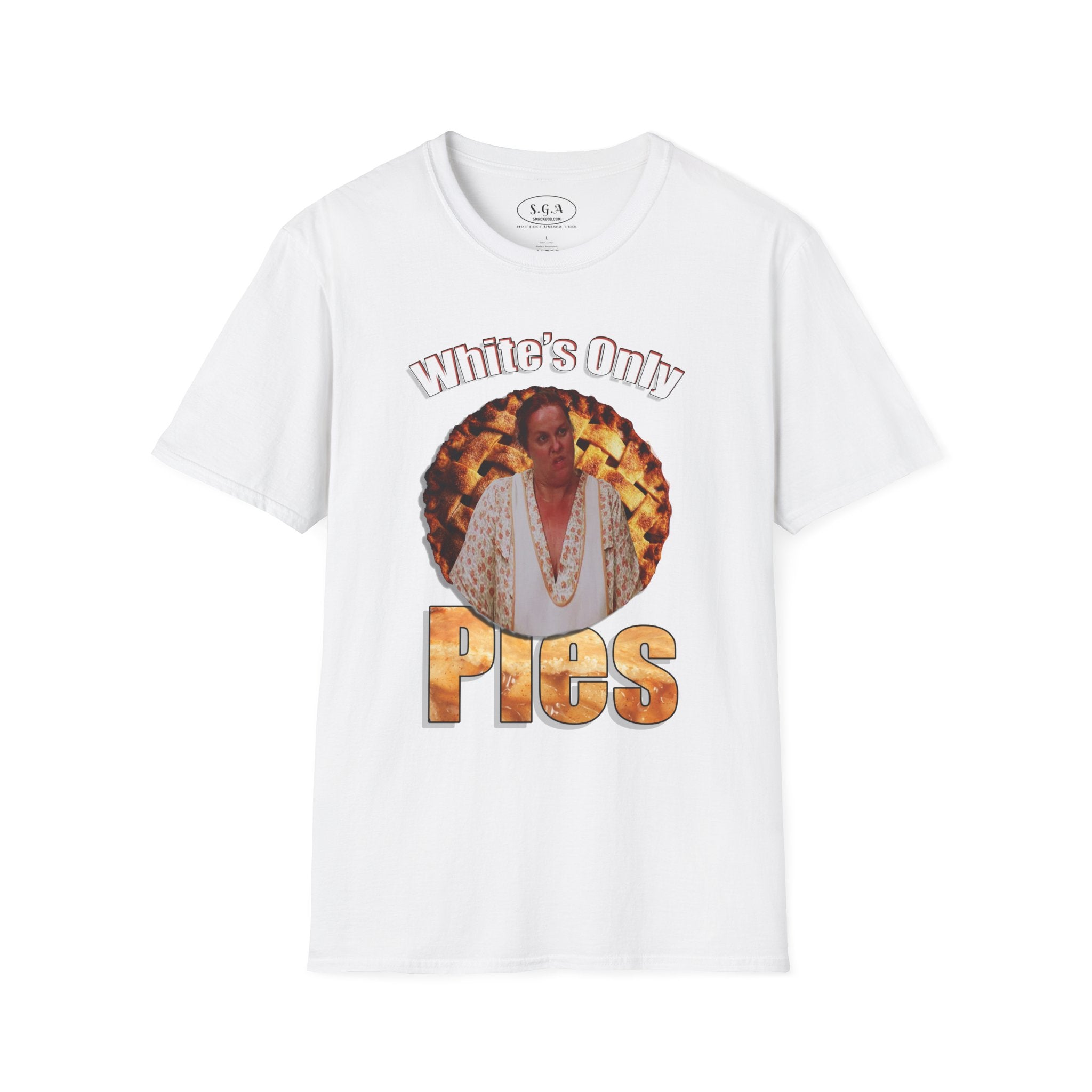 White’s Only Pies T-Shirt – Life Movie Graphic Tee (Eddie Murphy & Martin Lawrence Inspired) | Funny Retro Comedy Shirt | Smack God Apparel