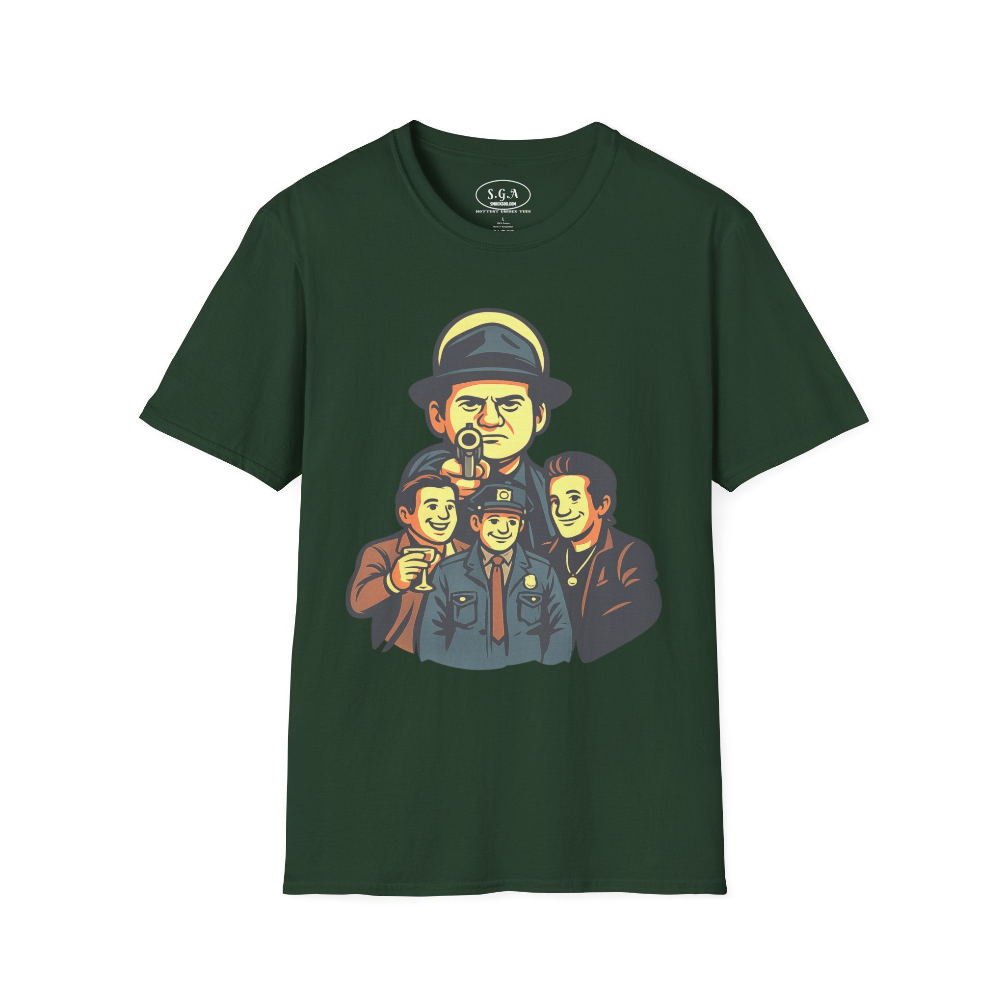 Joe Pesci Inspired Graphic T-Shirt – Classic  Movie Cartoon Tee | Gangster Film Streetwear | Smack God Apparel