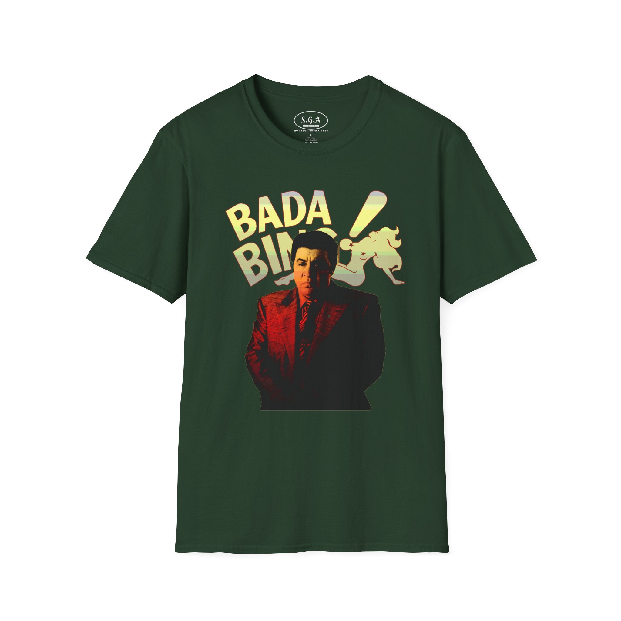 “Bada Bing Silvio Dante” Graphic T-Shirt – Sopranos Inspired Mafia Tee | Classic Mob Boss Streetwear Shirt | TV Icon Graphic Tee