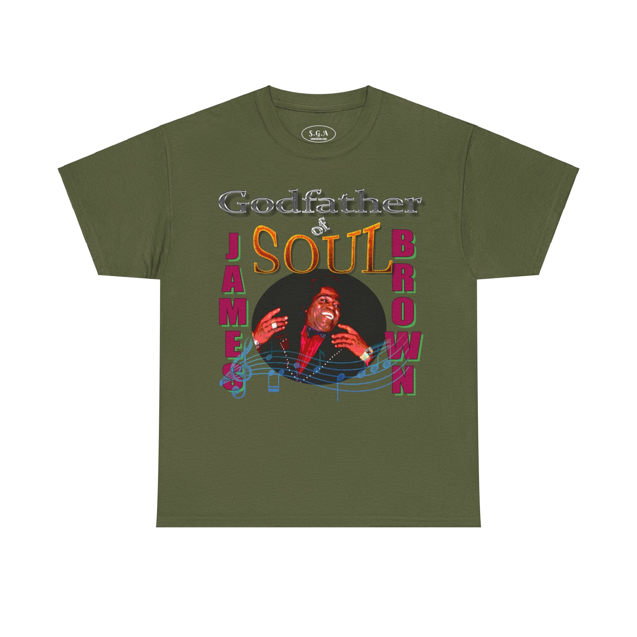 James Brown “Godfather of Soul” T-Shirt – Classic Funk Music Graphic Tee | Smack God Apparel Streetwear Shirt | Vintage Soul Legend Tee | SmackGod.com