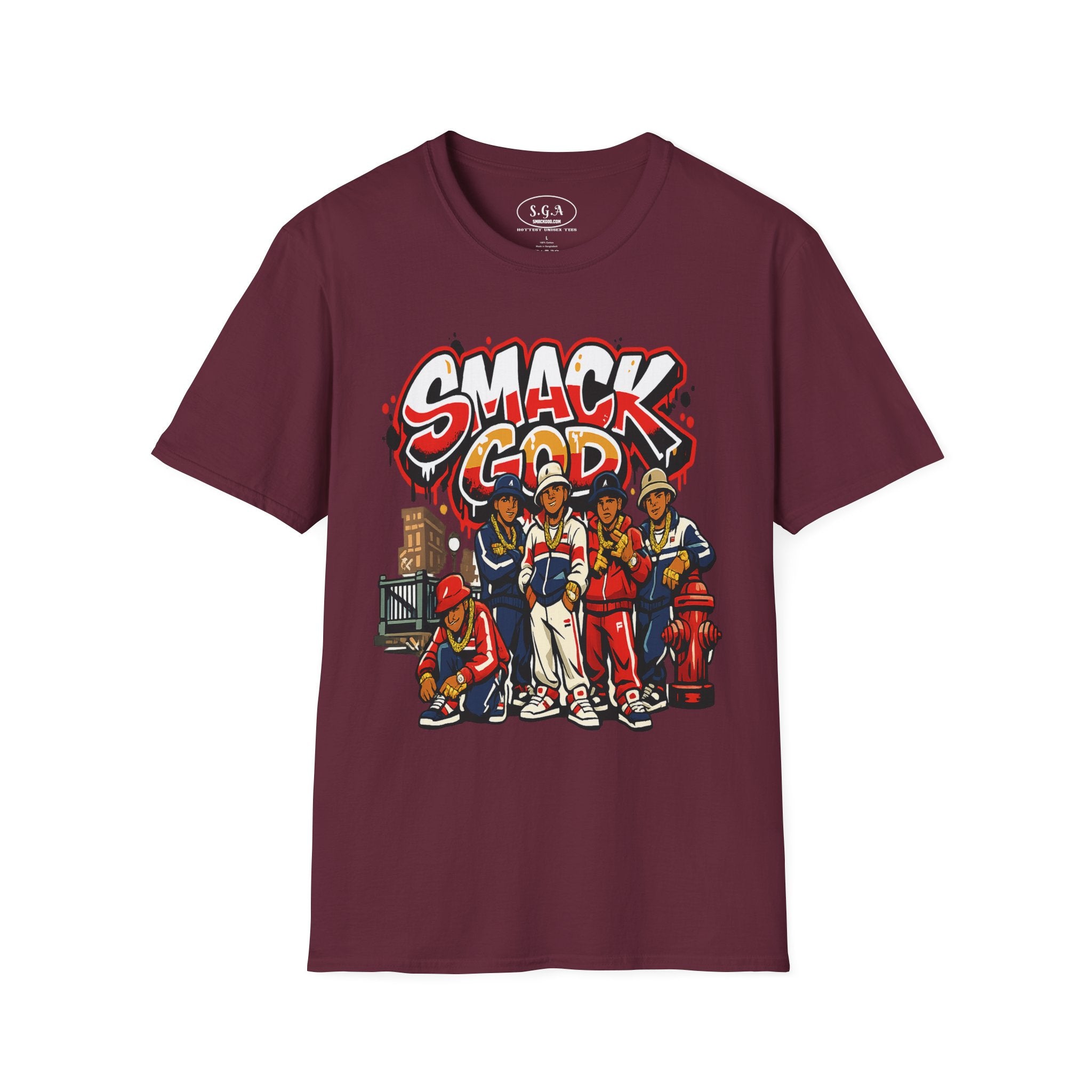“Smack God Crew” Hip Hop T-Shirt – B-Boy Streetwear Graphic Tee | 90s Urban Culture Shirt | Breakdance Crew Style Tee |Smack God Apparel