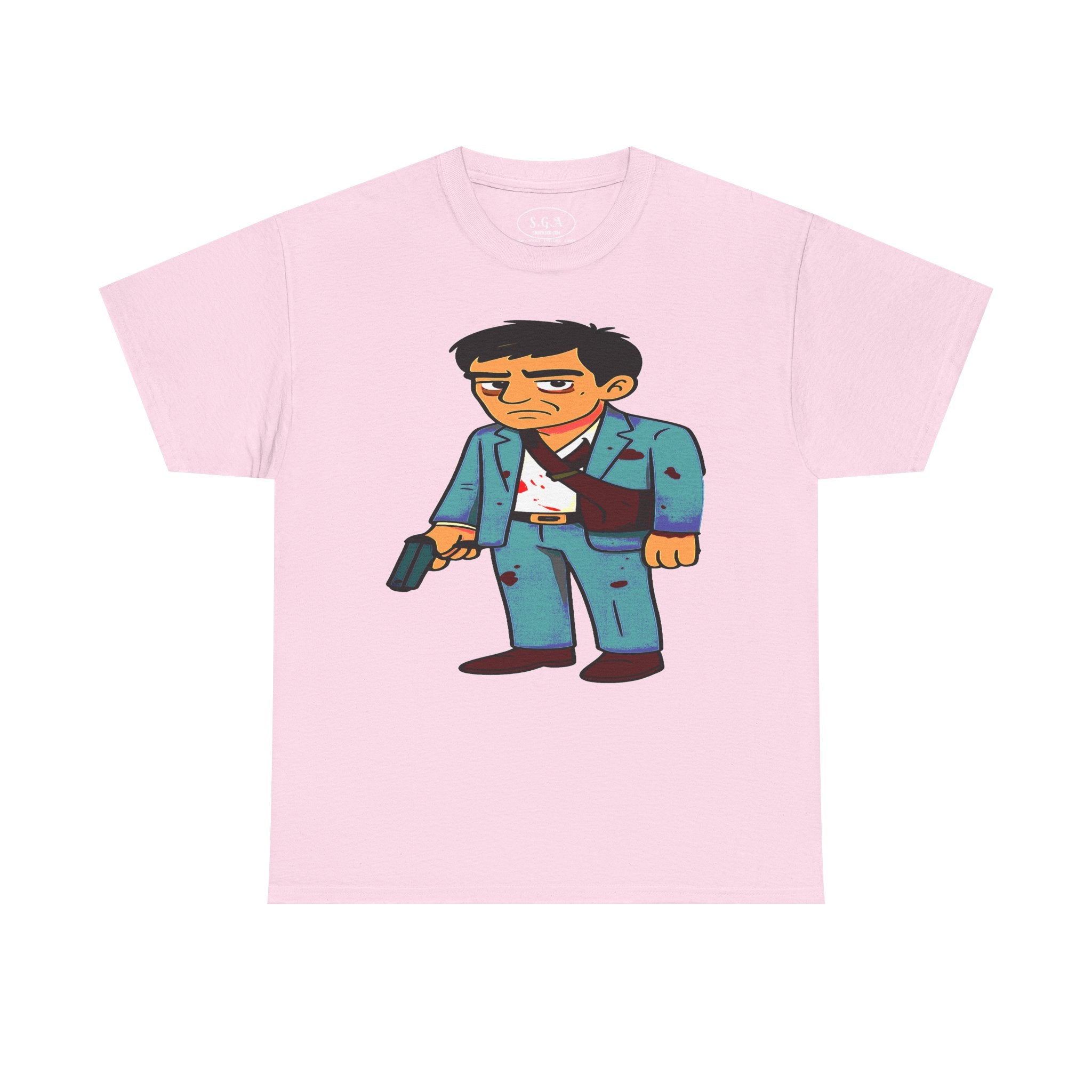 Tony Montana Inspired Graphic T-Shirt – Scarface Street Boss Cartoon Tee | Retro Movie Urban Shirt | Smack God Apparel