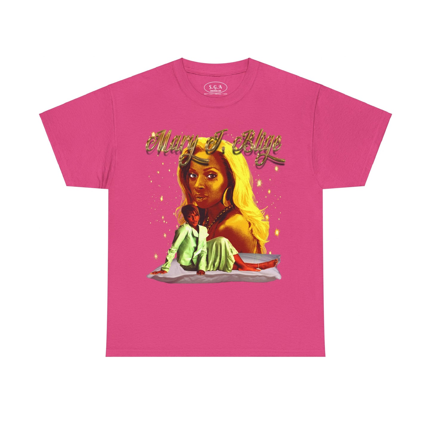 "Mary J. Blige T-Shirt featuring a stylish graphic design, available from Smack God Apparel."